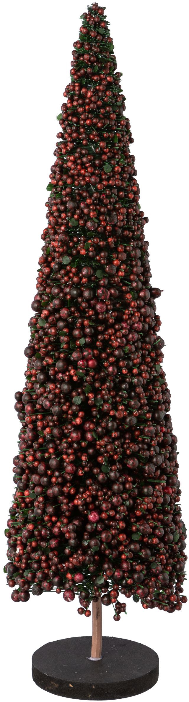 Image of Creativ deco Dekobaum "Weihnachtsdeko" auf hochwertiger Holzbase, mit Perlen verziert, Höhe 50 cm