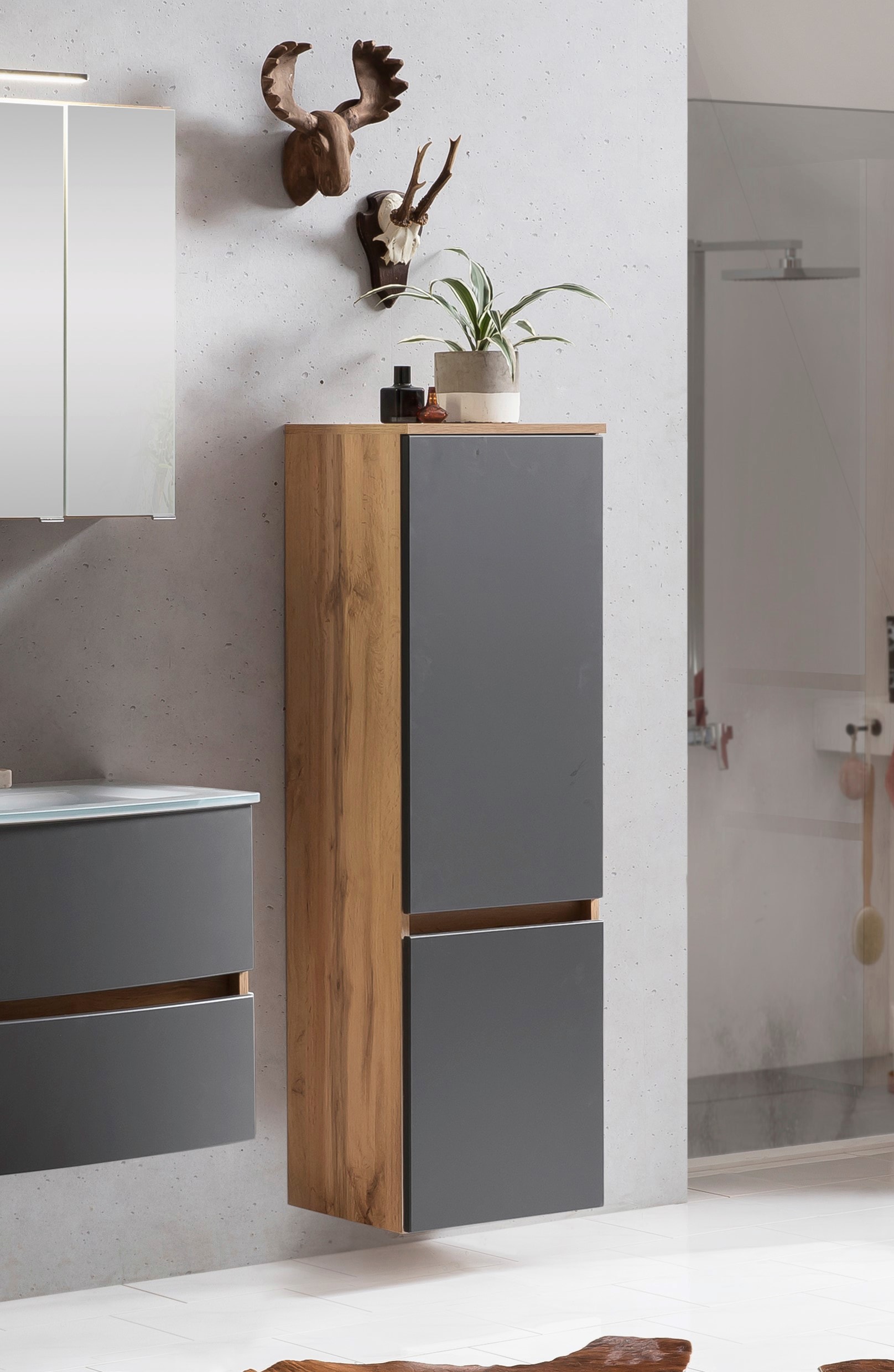 welltime Midischrank »Kaunas«, 40 cm breit, Soft-Close-Funktion