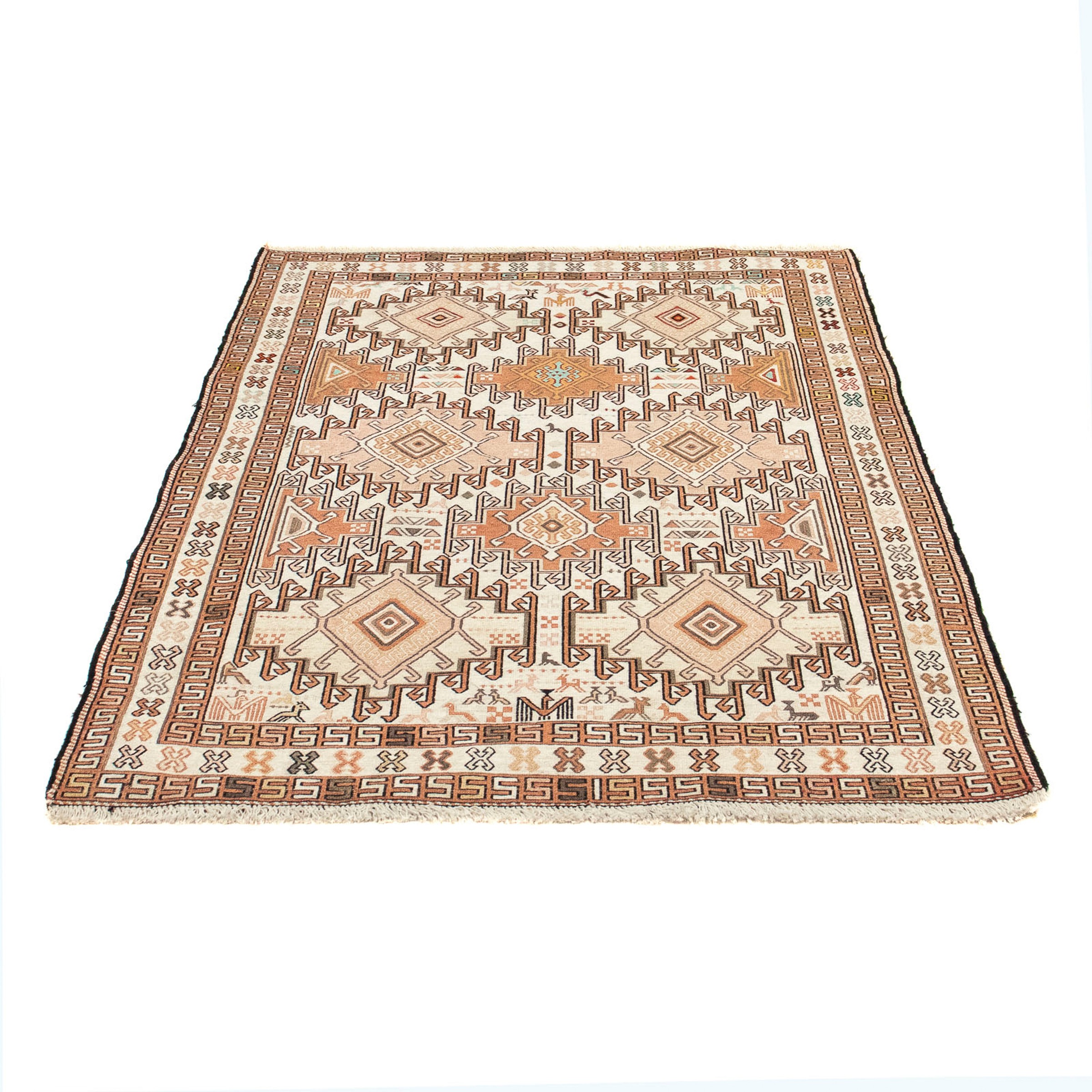 Image of morgenland Orientteppich »Perser - Nomadic - 149 x 102 cm - beige«, rechteckig, 10 mm Höhe, Wohnzimmer, Handgeknüpft, Einzelstück mit Zertifikat bei Ackermann Versand Schweiz