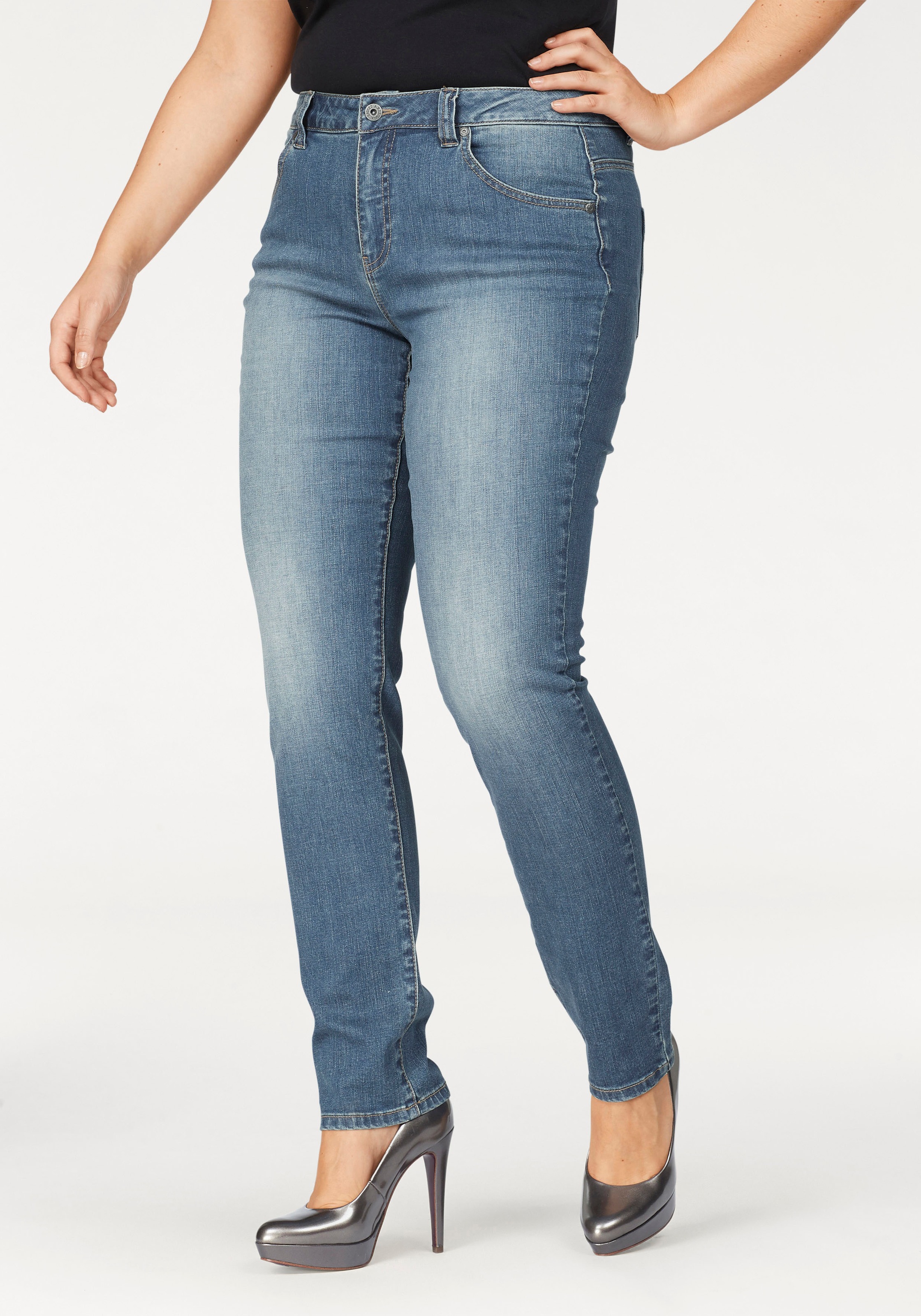 Arizona Slim-fit-Jeans »Curve-Collection«, High Waist