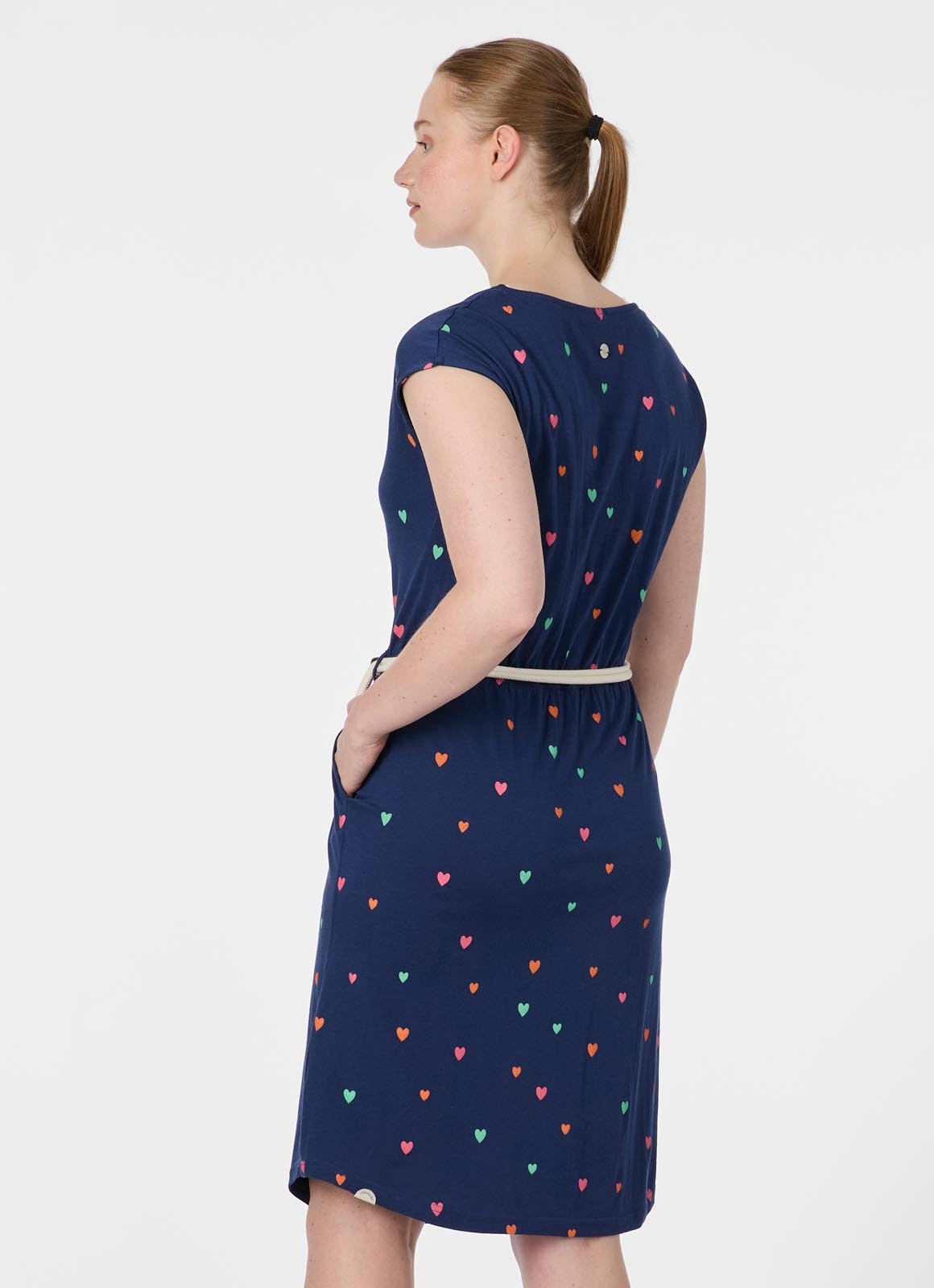 Ragwear Robe d'été »LILITHE PRINT« 2 tlg. Baumwoll-Modal-Mix mit Eingrifftaschen und Gürtel