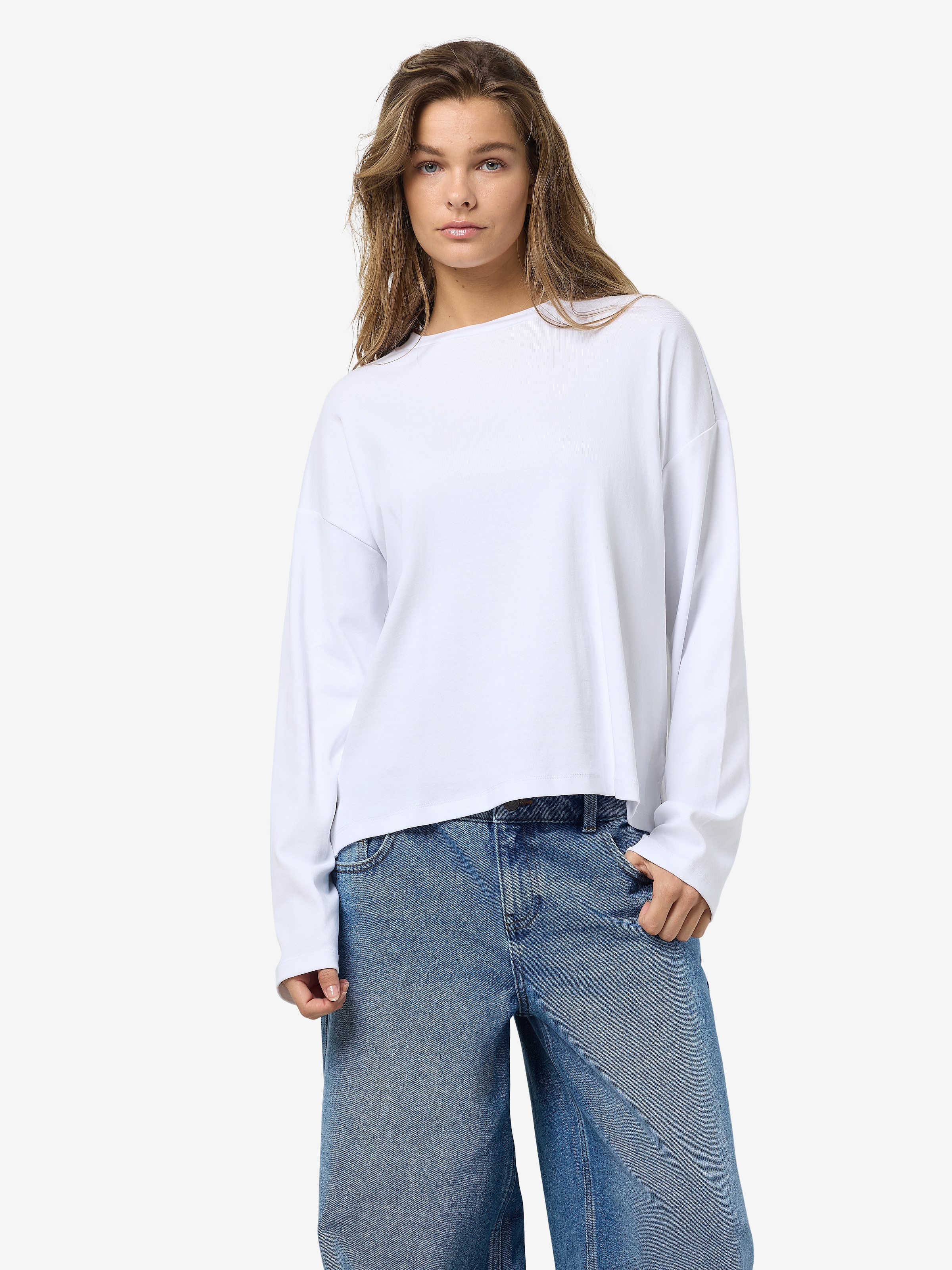 Noisy may Langarmshirt »NMMOCCA L/S REGULAR FIT TOP JRS FWD NOOS«