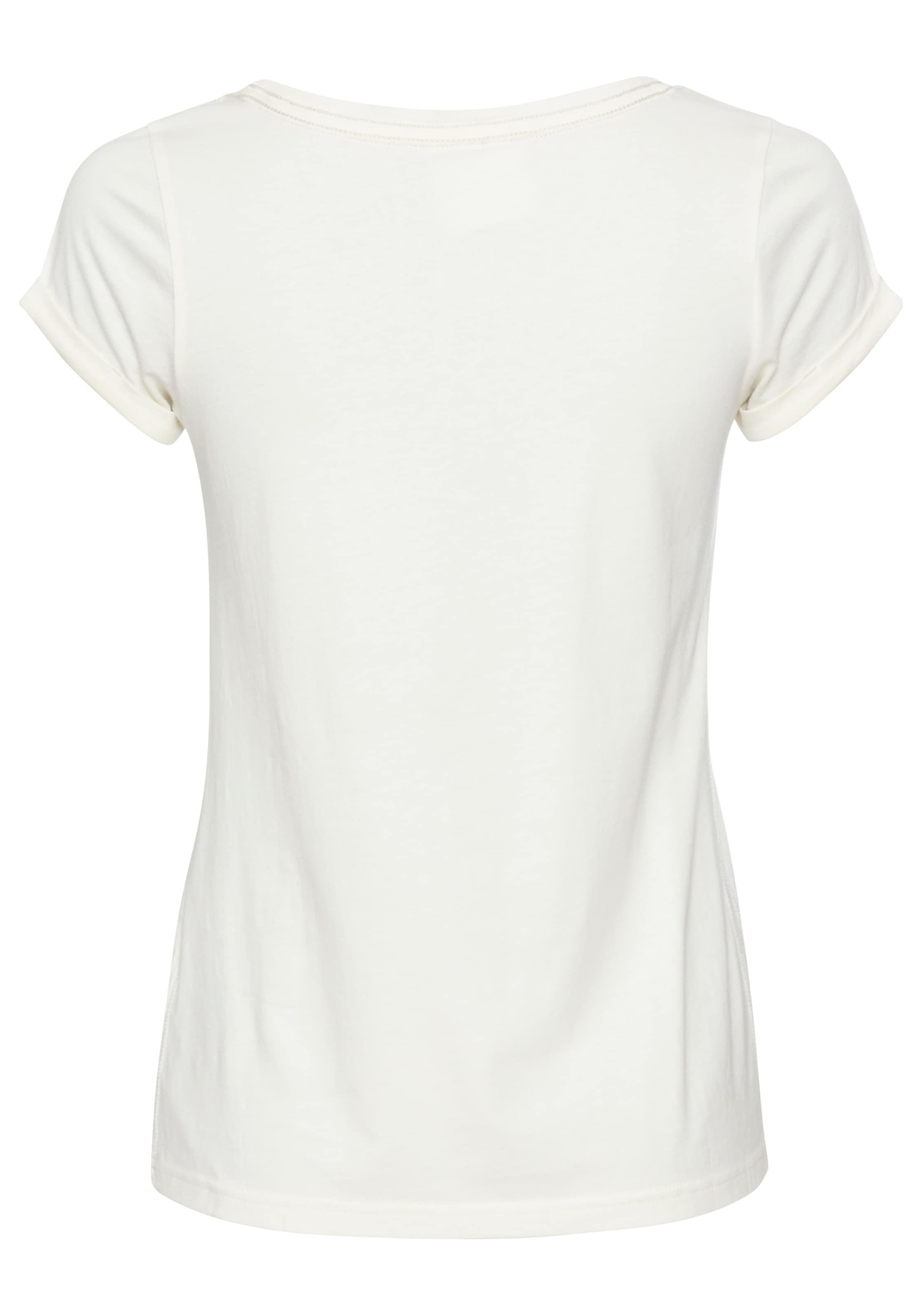 KangaROOS Print-Shirt, Kurzarm, figurbetonter Schnitt, mit Metallic-Print