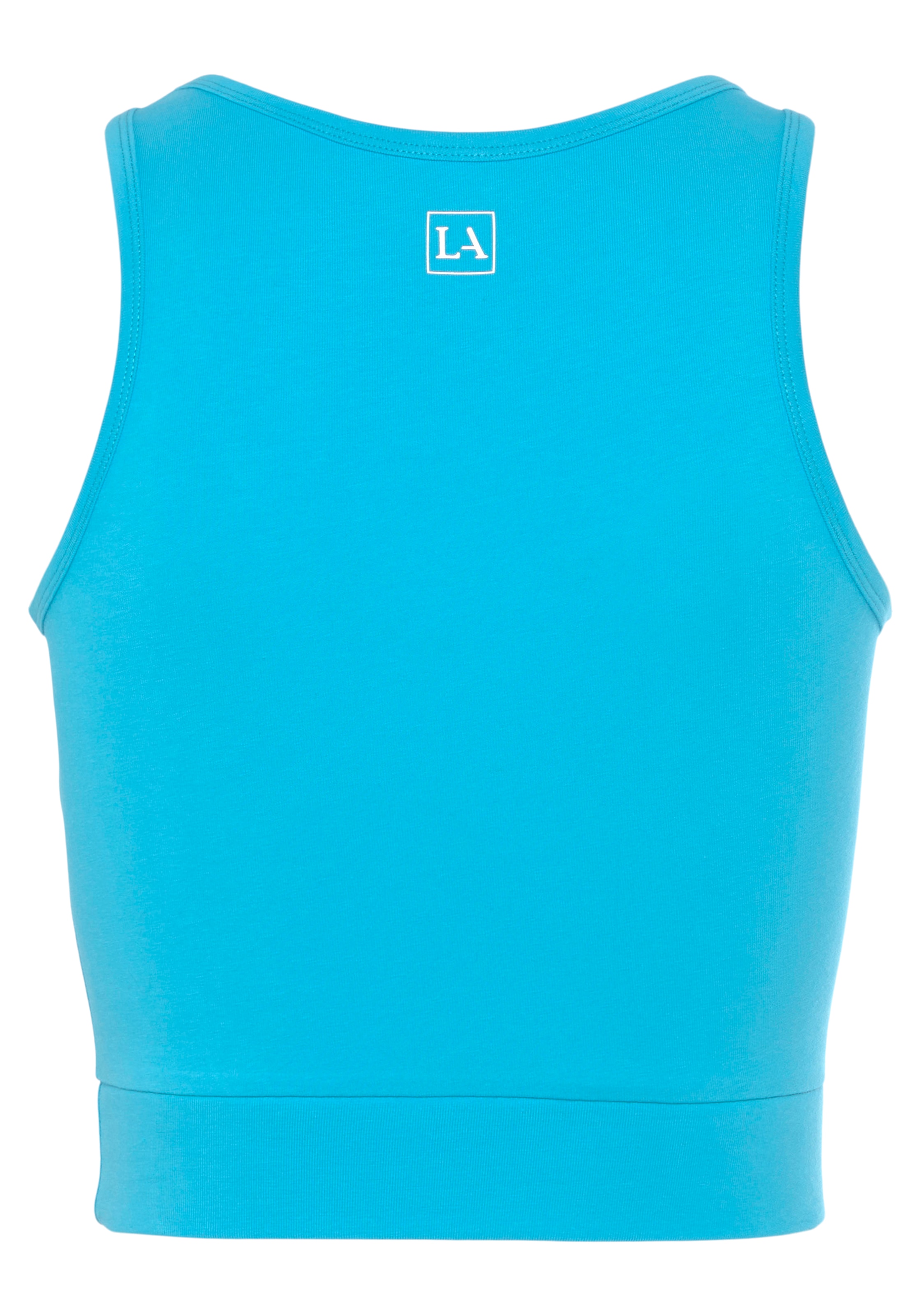 LASCANA ACTIVE Sporttop »-Basic-Crop-Top«, mit breiten Trägern