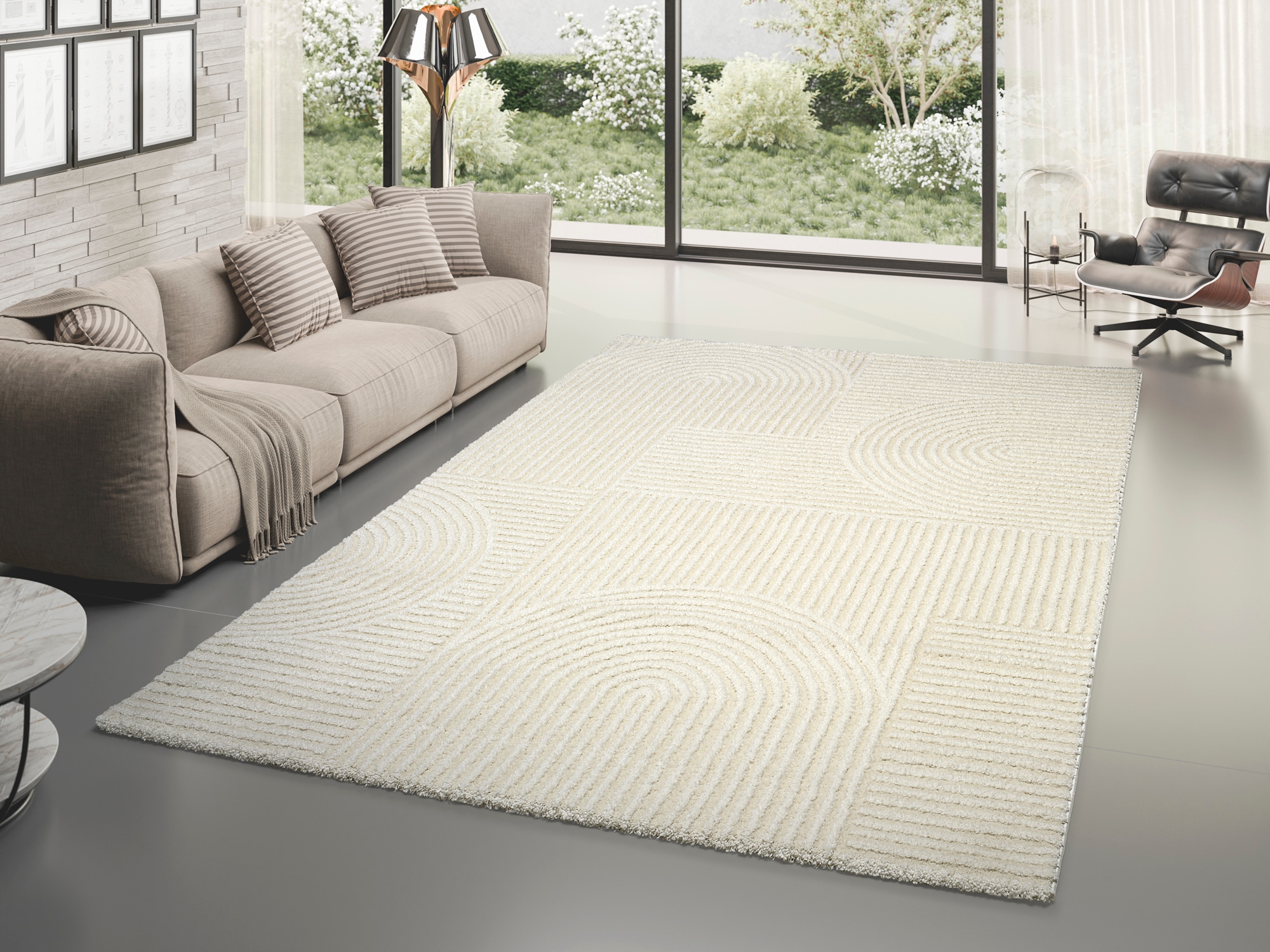 Image of OCI DIE TEPPICHMARKE "LIV ATMOS, auch als Läufer und in Rund" quadratisch 20 mm Höhe Design Teppich, auch in quadratischer Form, alle Räume