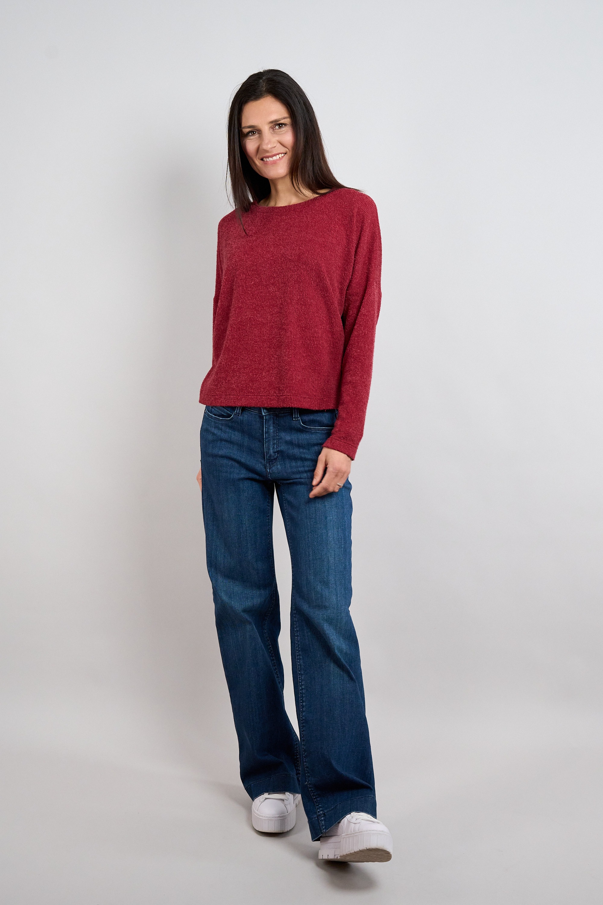 Seidel Moden Strickpullover mit Rundhals und Stretch - MADE IN GERMANY