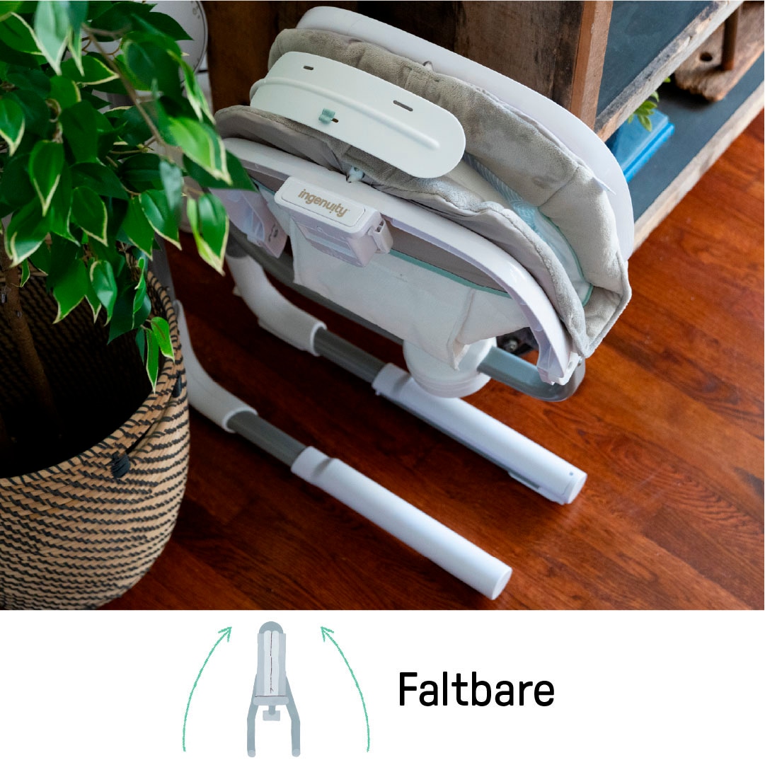 ingenuity Babywippe »AnyWay Sway Dual-Direction Portable Swing – Ray« bis 9 kg mit Sound-Effekt