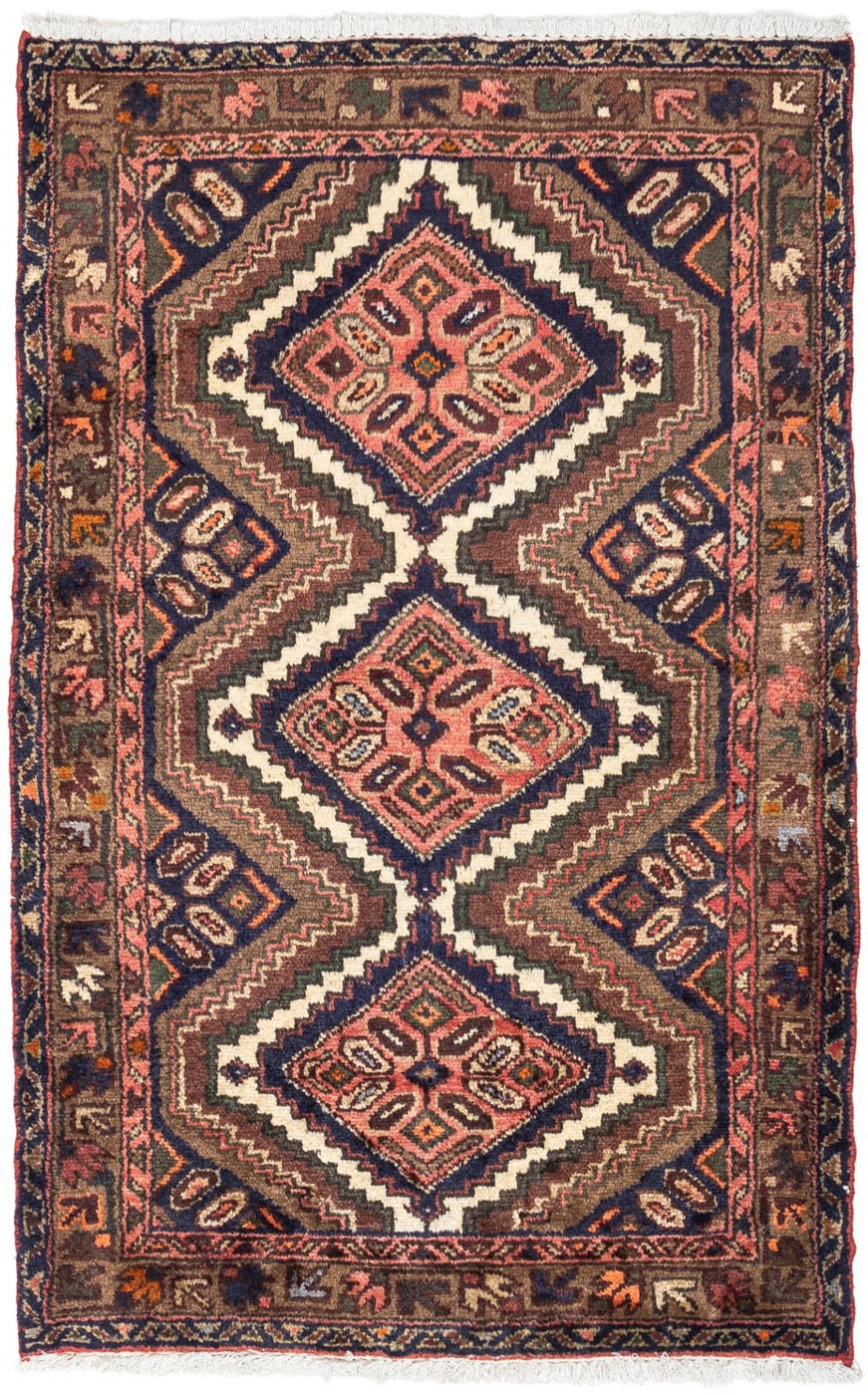 Image of morgenland Hochflor-Läufer »Bidjar Geometrisch Rosso 217 x 72 cm«, rechteckig, 1,5 mm Höhe, Unikat mit Zertifikat bei Ackermann Versand Schweiz