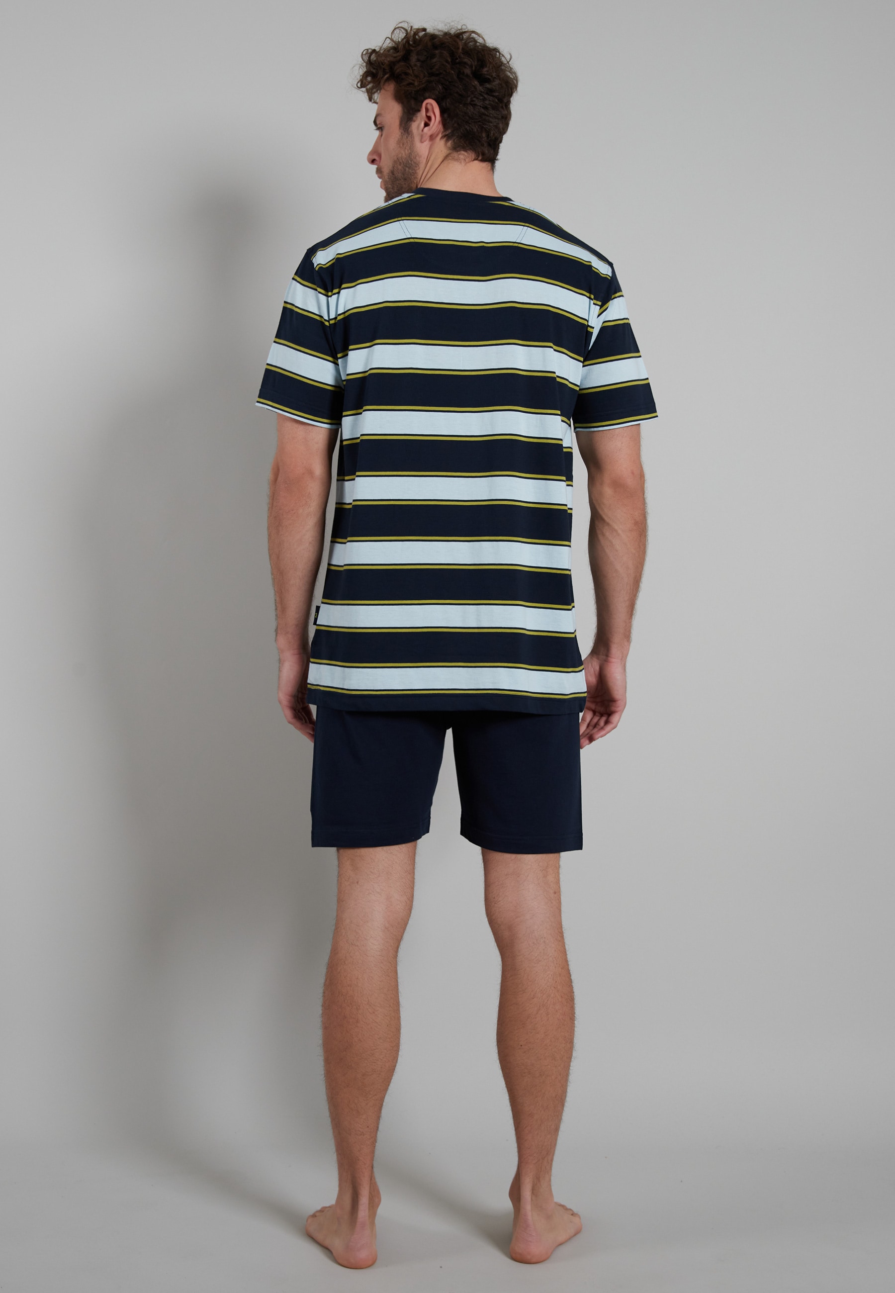 GÖTZBURG Shorty, (2 tlg.), Kurzarm, Rundhalsausschnitt, kurze Hose, 100% Baumwolle