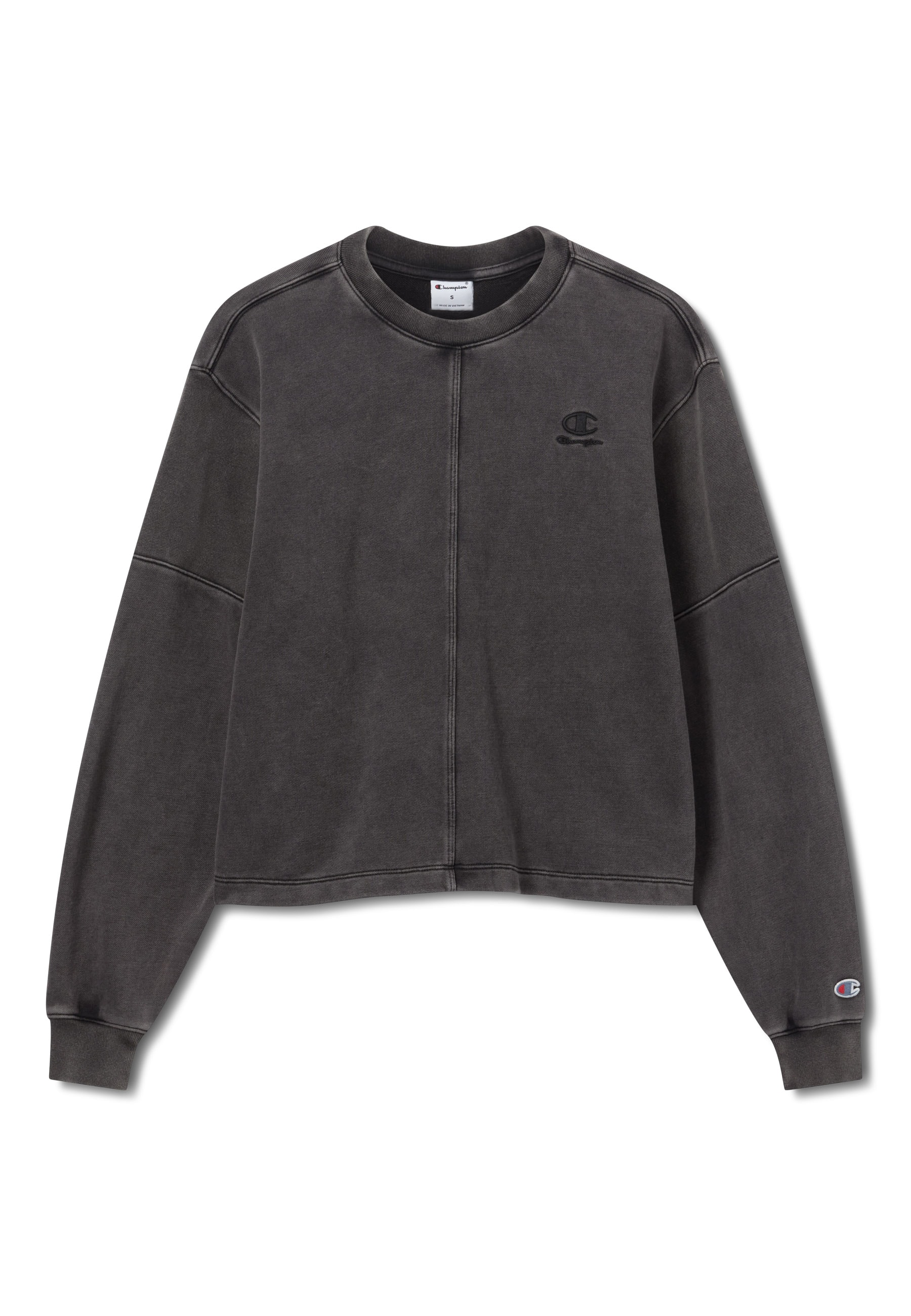 Champion Sweatshirt »ICONS WASH loose fit terry crewneck sweatshirt«, mit Rundhalsausschnitt, aus angerauter Sweatware, normale Länge
