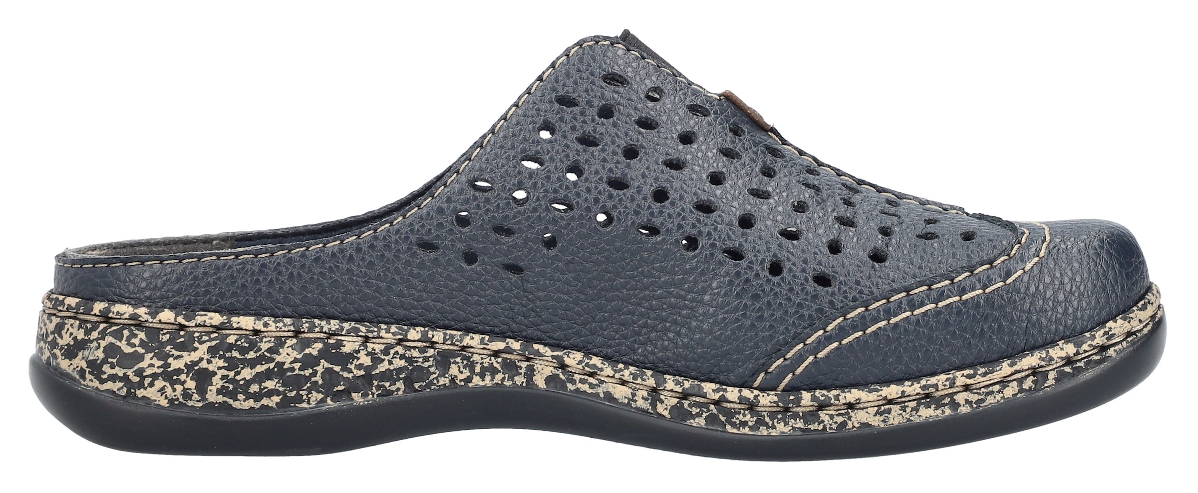 Rieker Sabot  Mocassin, chaussure d’intérieur, chaussure d’été avec perforations
