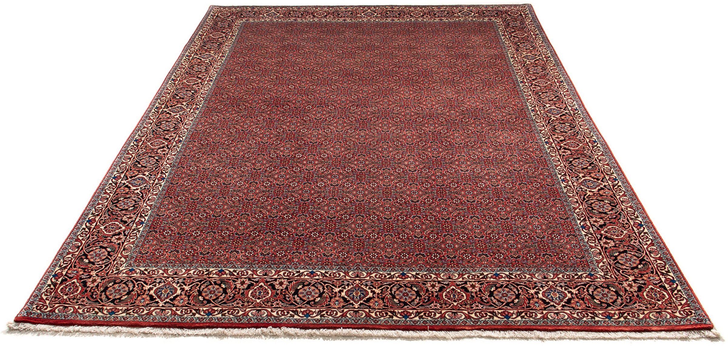 Image of morgenland Orientteppich »Perser - Bidjar - 299 x 202 cm - dunkelrot«, rechteckig, 15 mm Höhe, Wohnzimmer, Handgeknüpft, Einzelstück mit Zertifikat bei Ackermann Versand Schweiz