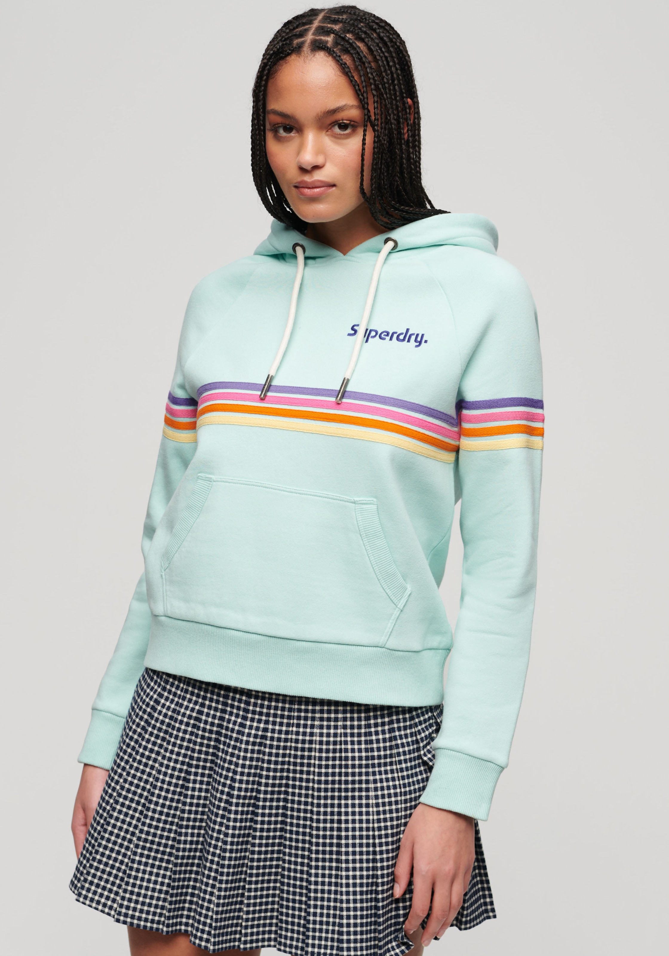 Kapuzensweatshirt »RAINBOW STRIPE LOGO HOODIE«