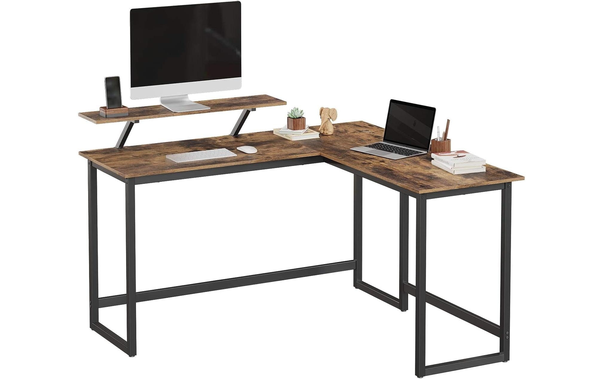 VASAGLE Bureau »in L-Form 140 x 130 cm«