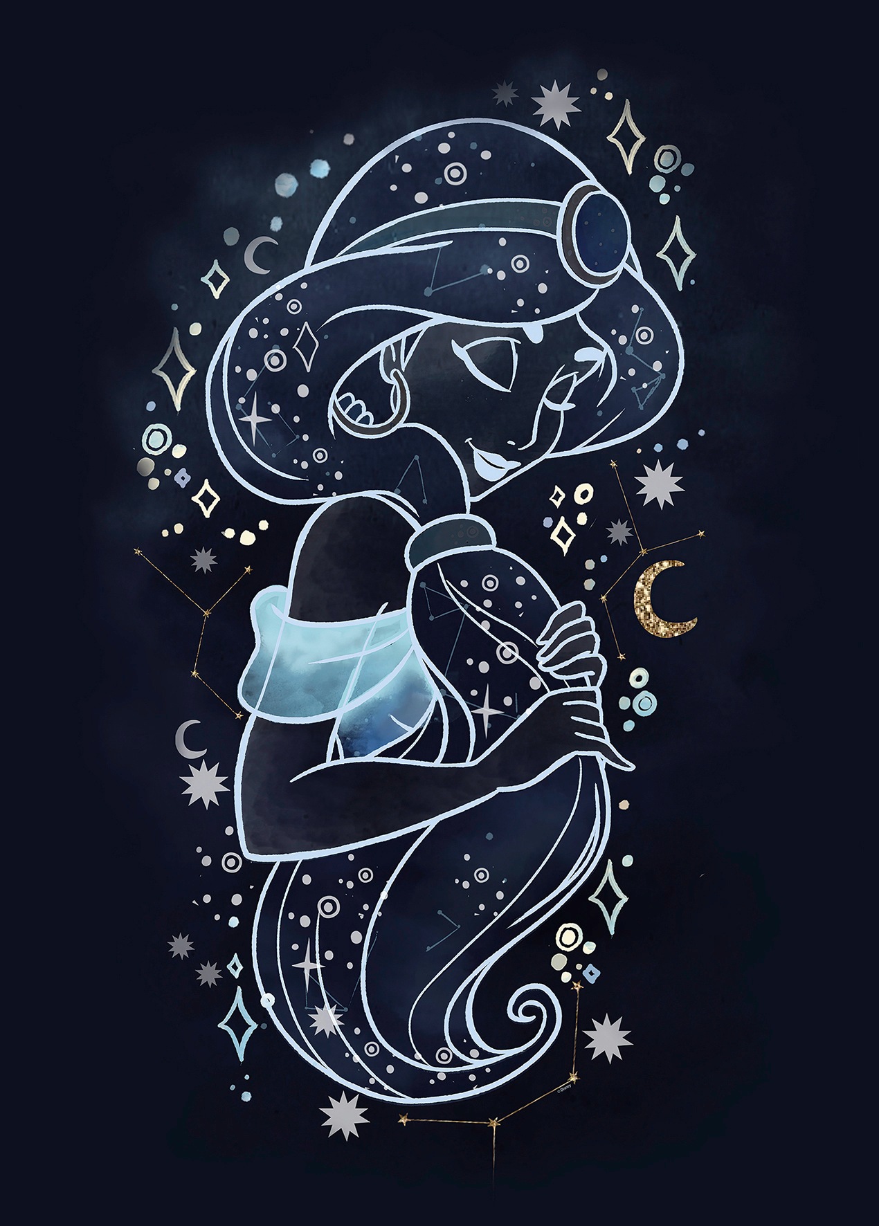 Image of Komar Poster »Jasmin Stars«, Disney bei Ackermann Versand Schweiz