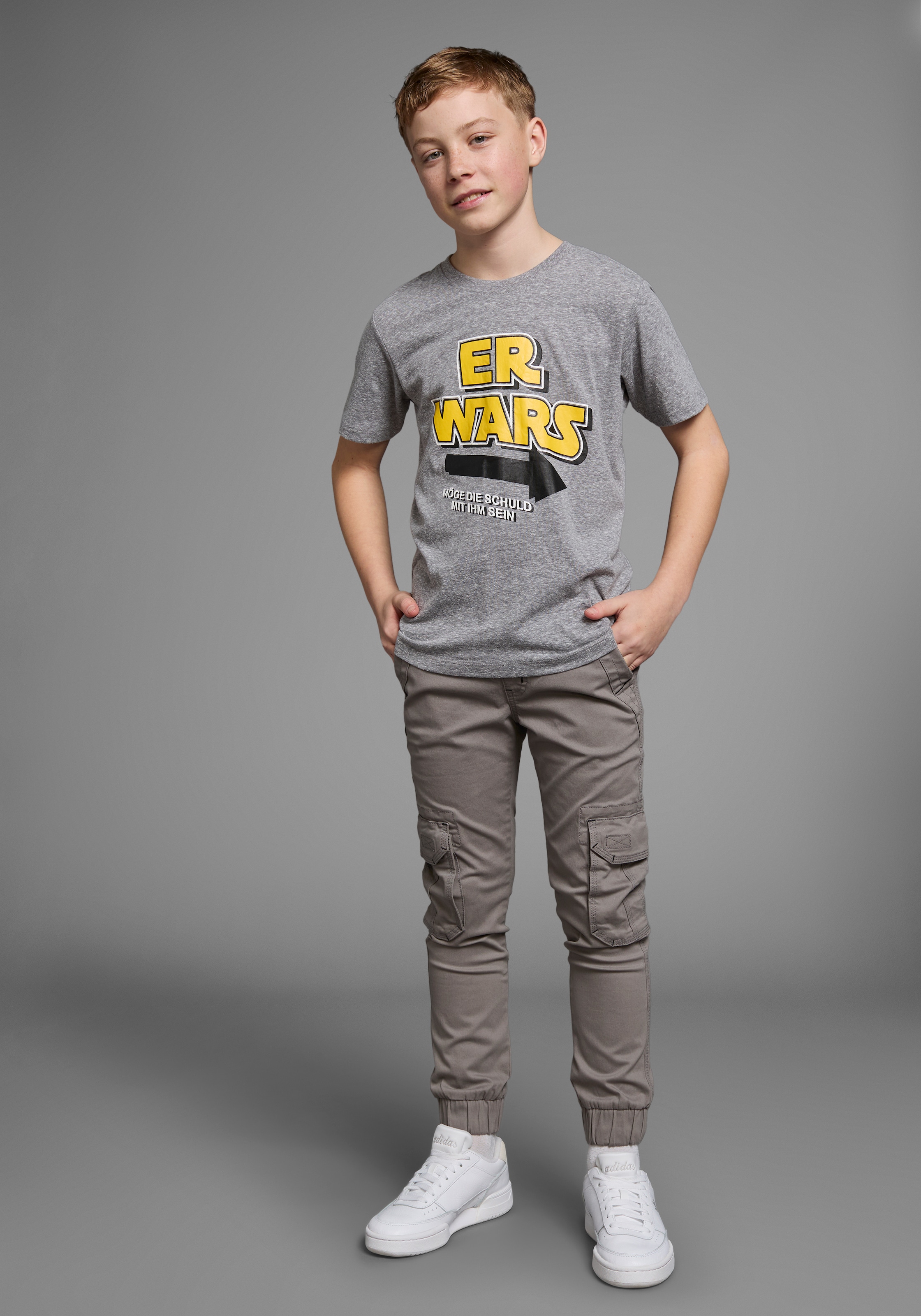 KIDSWORLD T-Shirt »ER WARS«, Langarm, Basic-Passform, trendiger Print, Rundhalsausschnitt