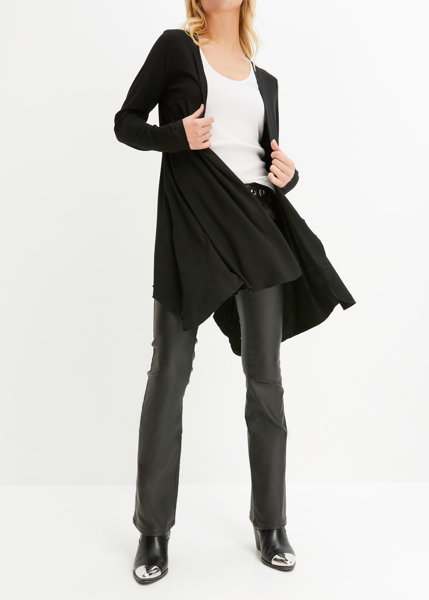 bonprix Shirtjacke »Shirtjacke aus Viskose-Mischung« bequeme Passform, Zipfelsaum, aus Viskose-Mischung, Casual Stil