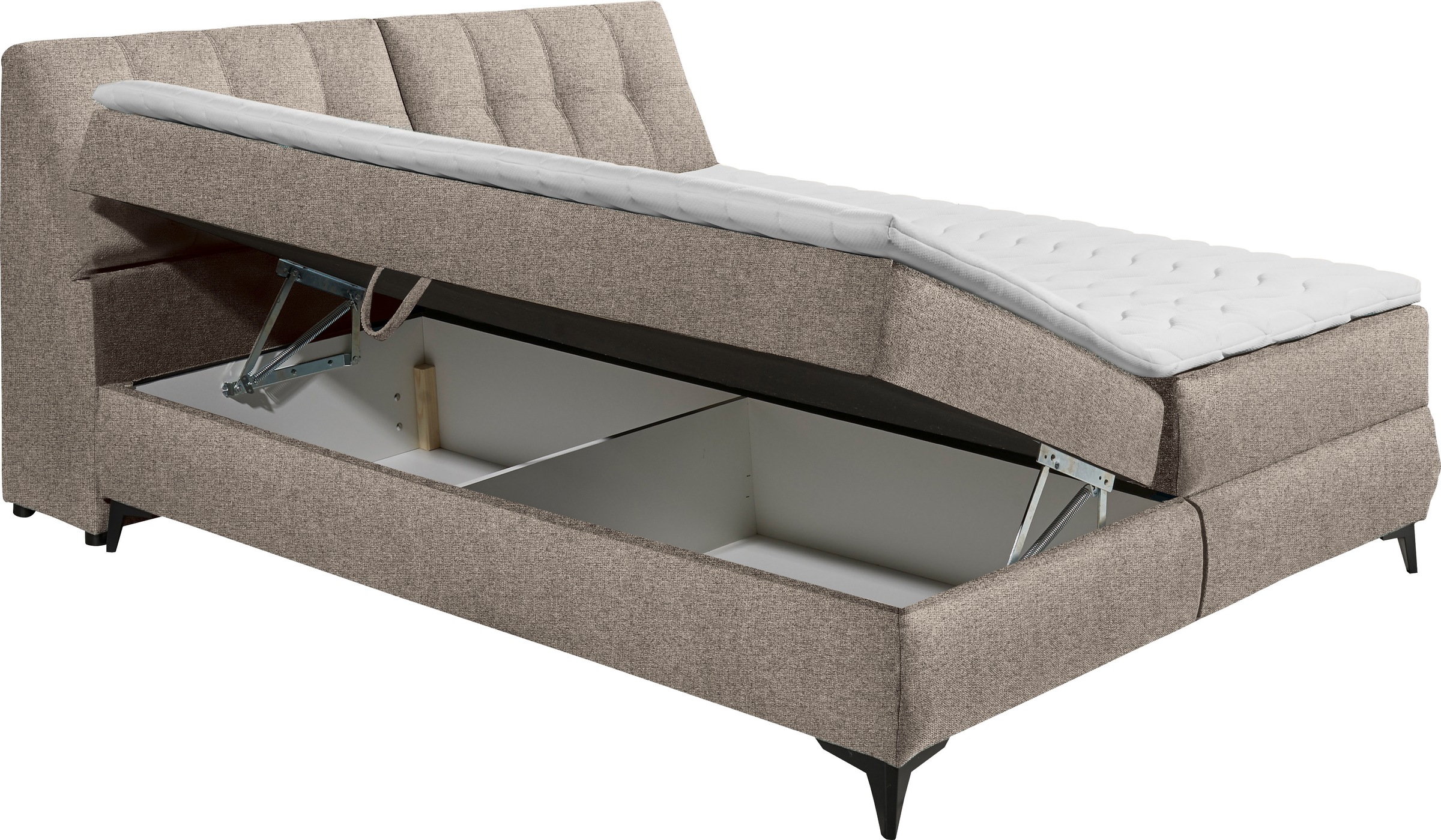 ED EXCITING DESIGN Boxbett »Atlantis« mit Bettkasten und Stauraum im Kopfteil