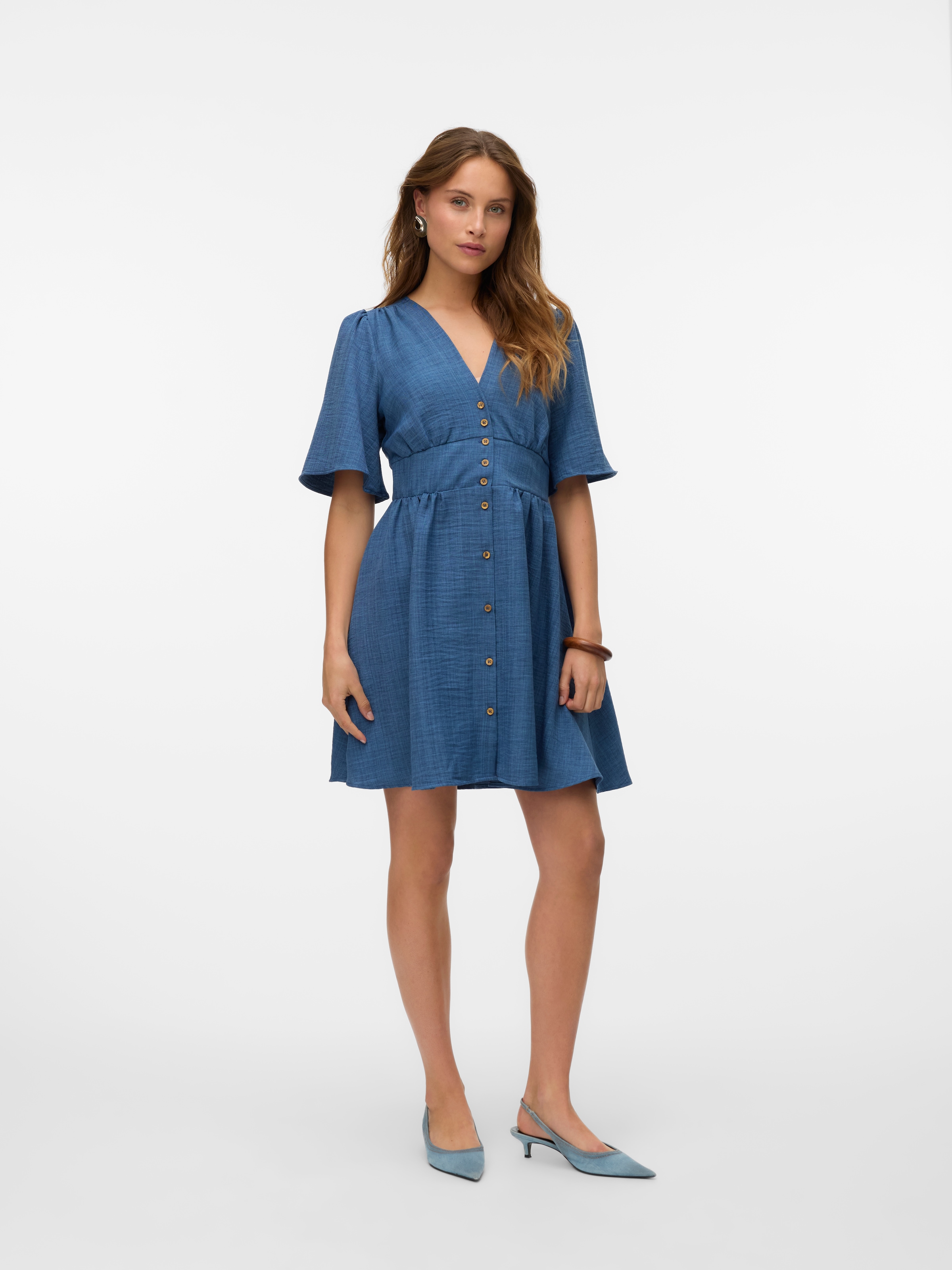 Vero Moda Minikleid »VMMELANEY 2/4 SHORT DRESS WVN NOOS«