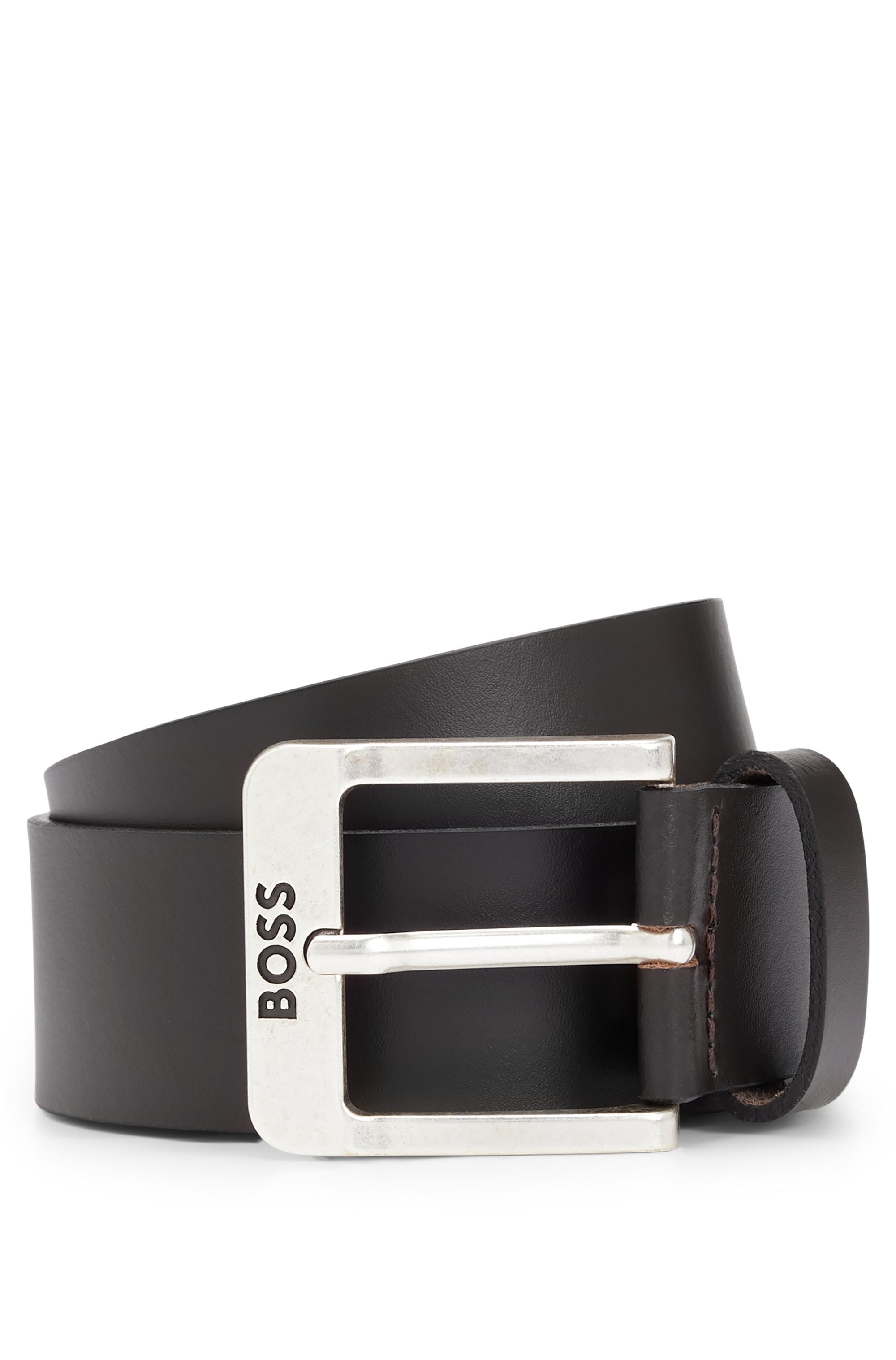 Image of BOSS Ledergürtel "Jemio Sz40" mit BOSS Schriftzug