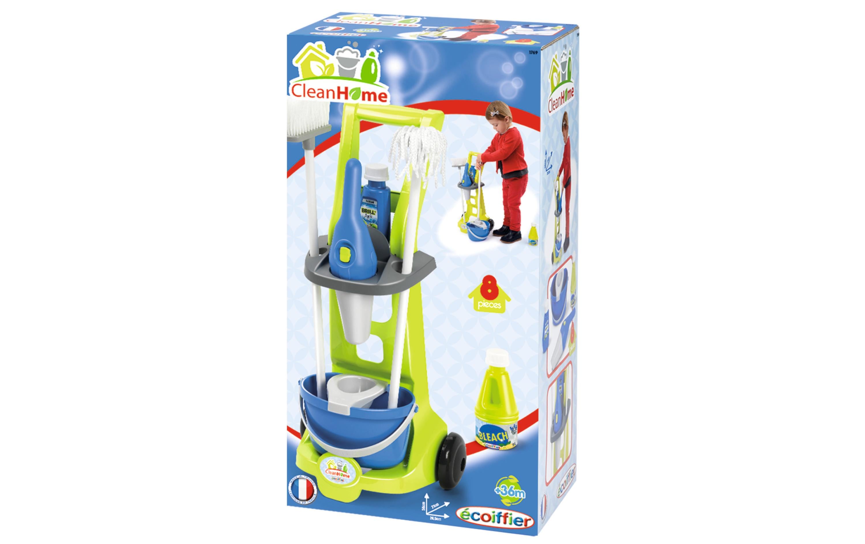 Image of Ecoiffier Kinder-Besen »Reinigungs-Spielzeug Set Trolley« bei Ackermann Versand Schweiz