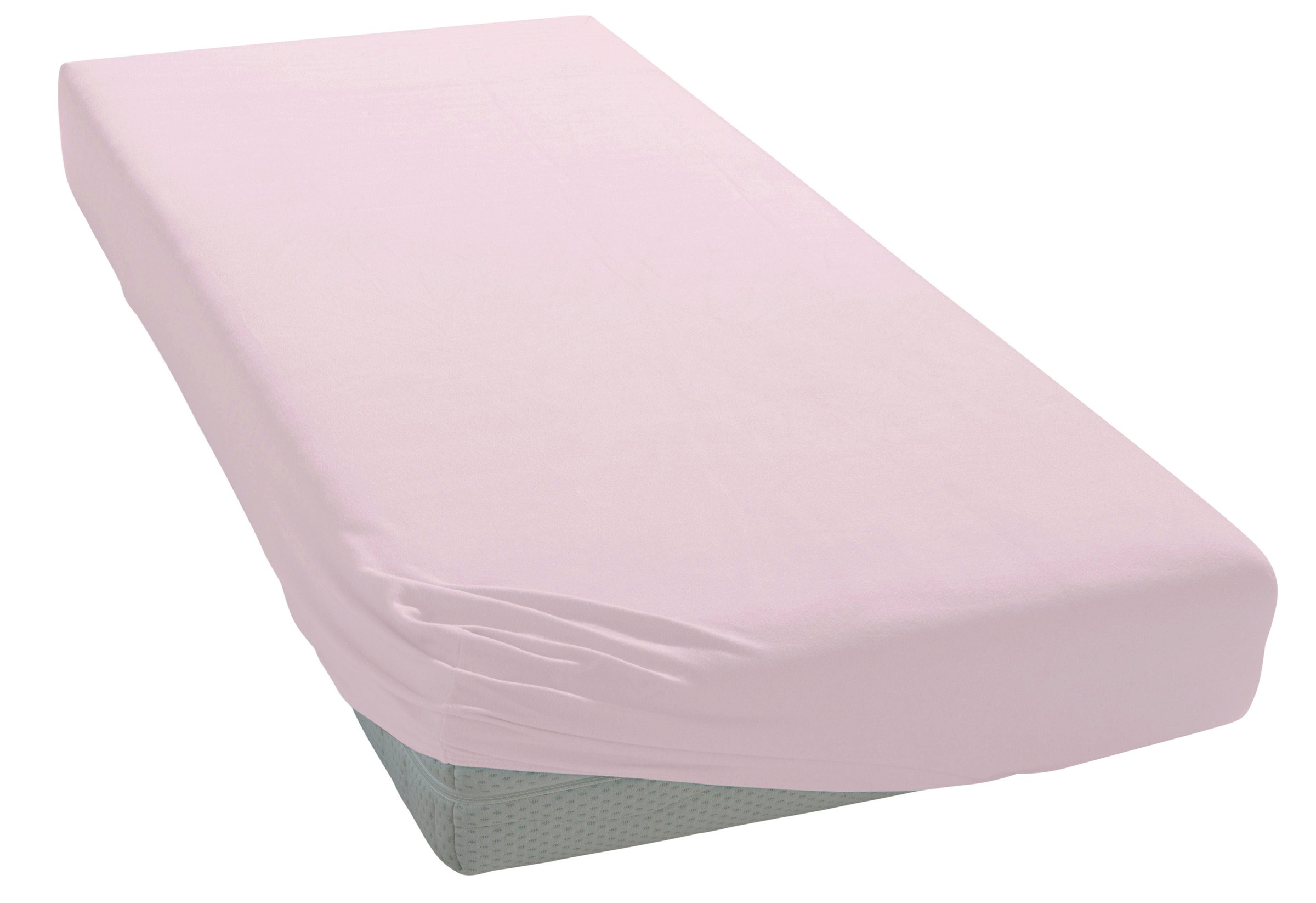 OTTO home Spannbettlaken "MATILDA Jersey 160 g/m², 97% Bio-Baumwolle 3% Elasthan, Bettlaken" Bettlaken Bio-Baumwolle, für Matratzen bis 30cm Höhe, perfekter Sitz