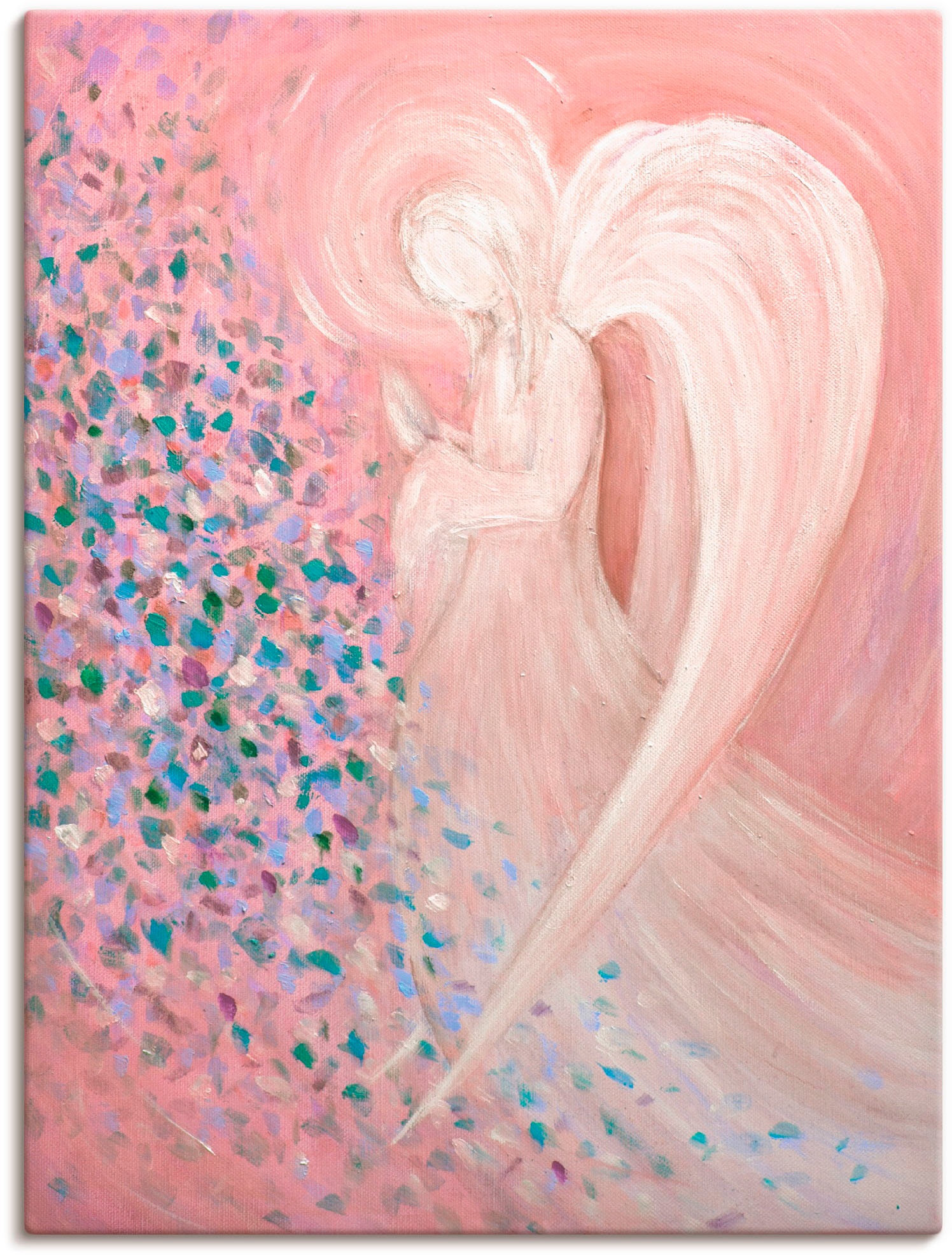 Image of Artland Wandbild "Engelbild - pastell" Religion 1 Stk. tlg. als Leinwandbild, Poster in verschied. Grössen