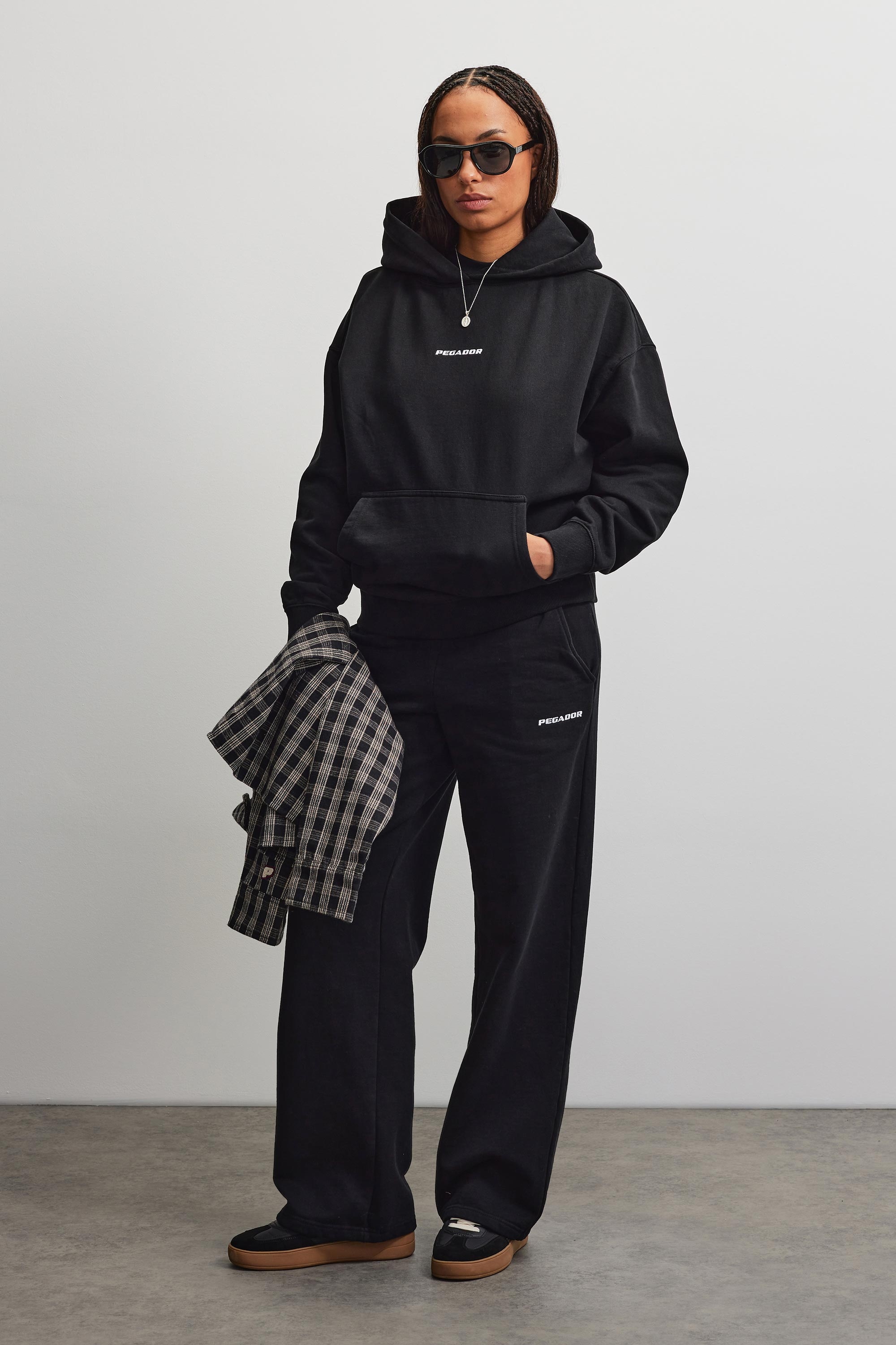 PEGADOR Pantalon sweat »ANNI WIDE SWEAT PANTS«  mélange de coton, ample