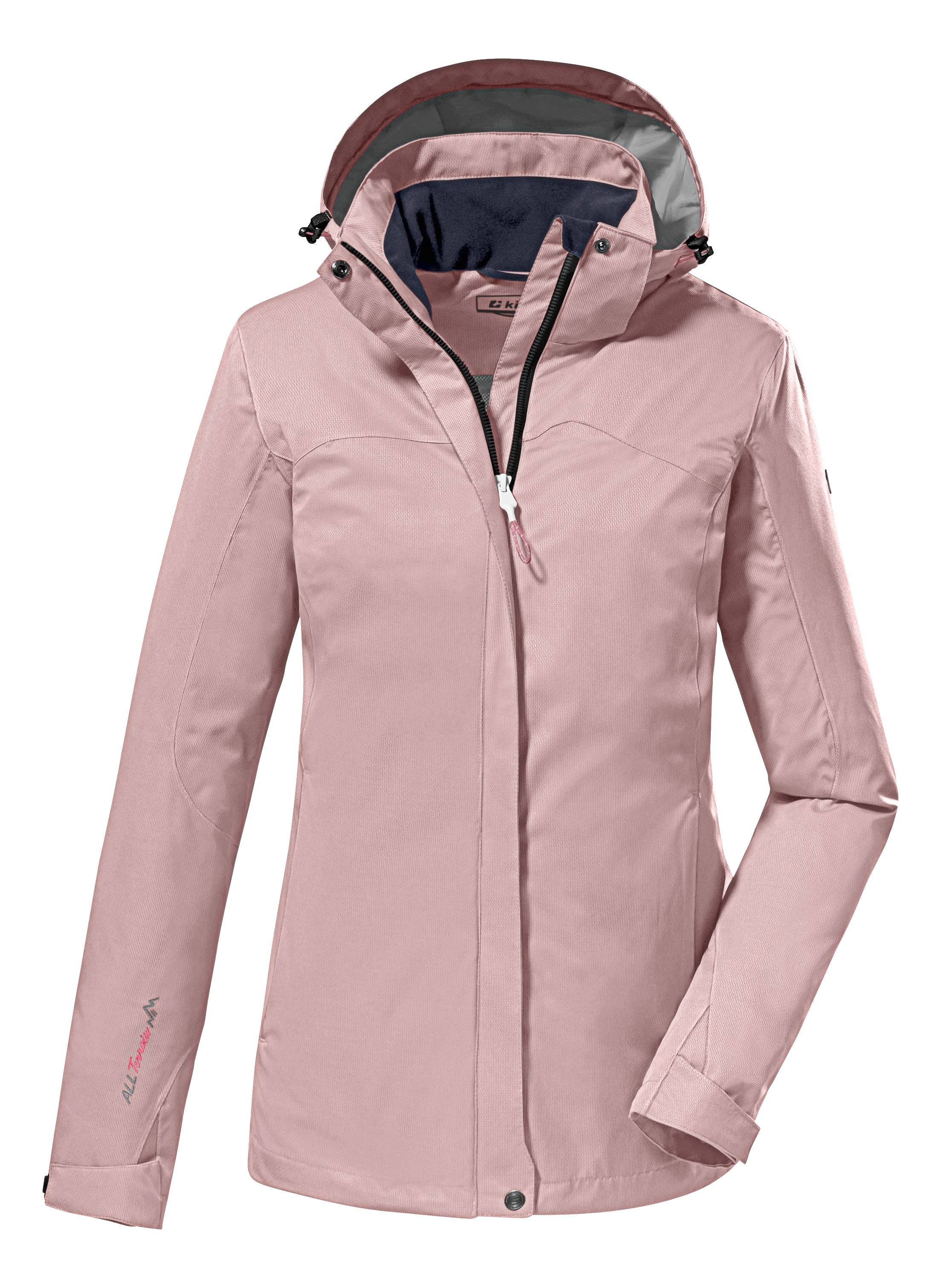 Killtec Veste fonctionnelle »KOS 133 WMN JCKT« avec capuche avec capuche, imperméable, coupe-vent, respirant, colonne d'eau 10000 mm
