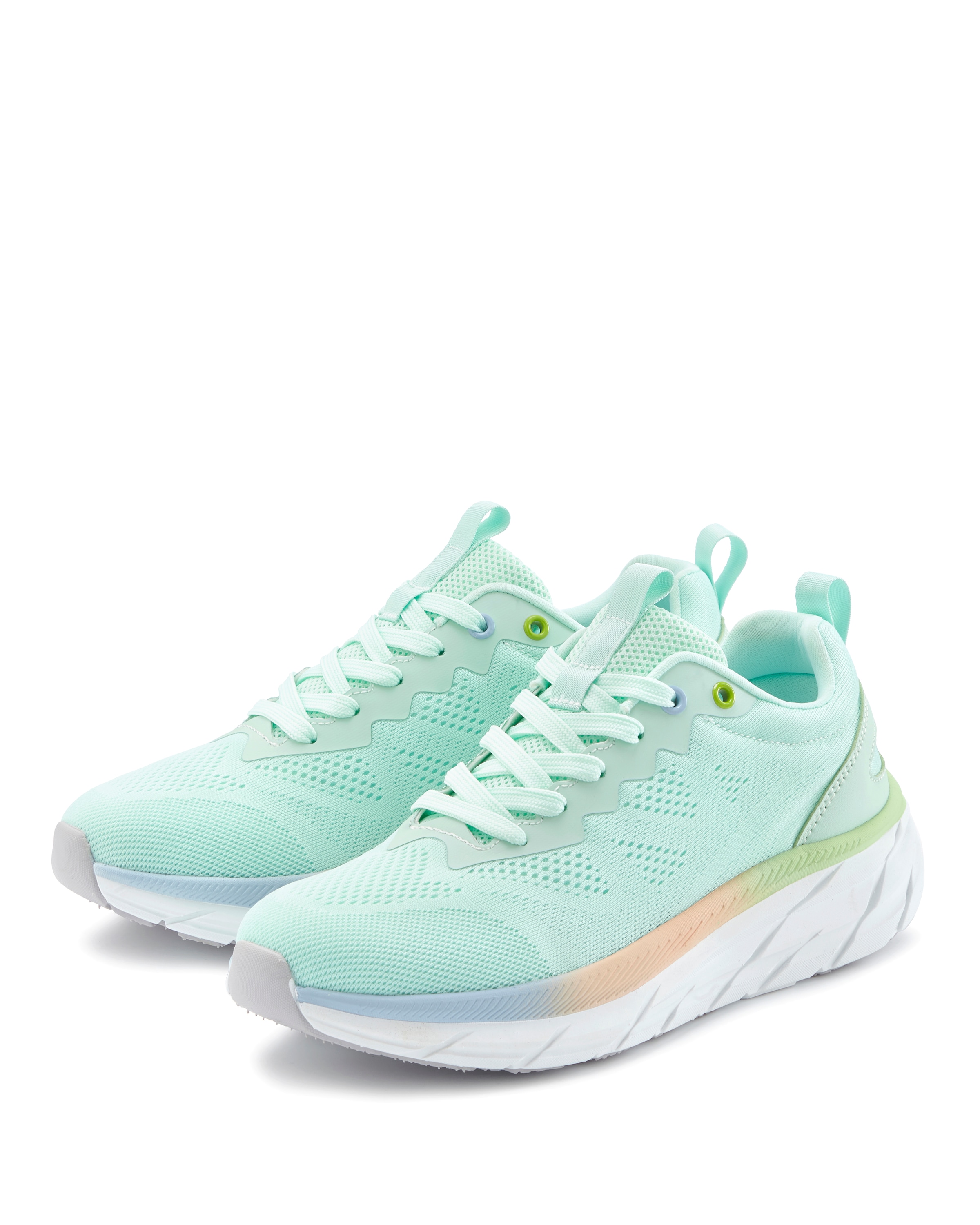 Image of LASCANA Sneaker "Halbschuh, Turnschuh, Freizeitschuh," NEU mit modischen Farbdetails, Chunky Sohle & Mesh-Optik VEGAN
