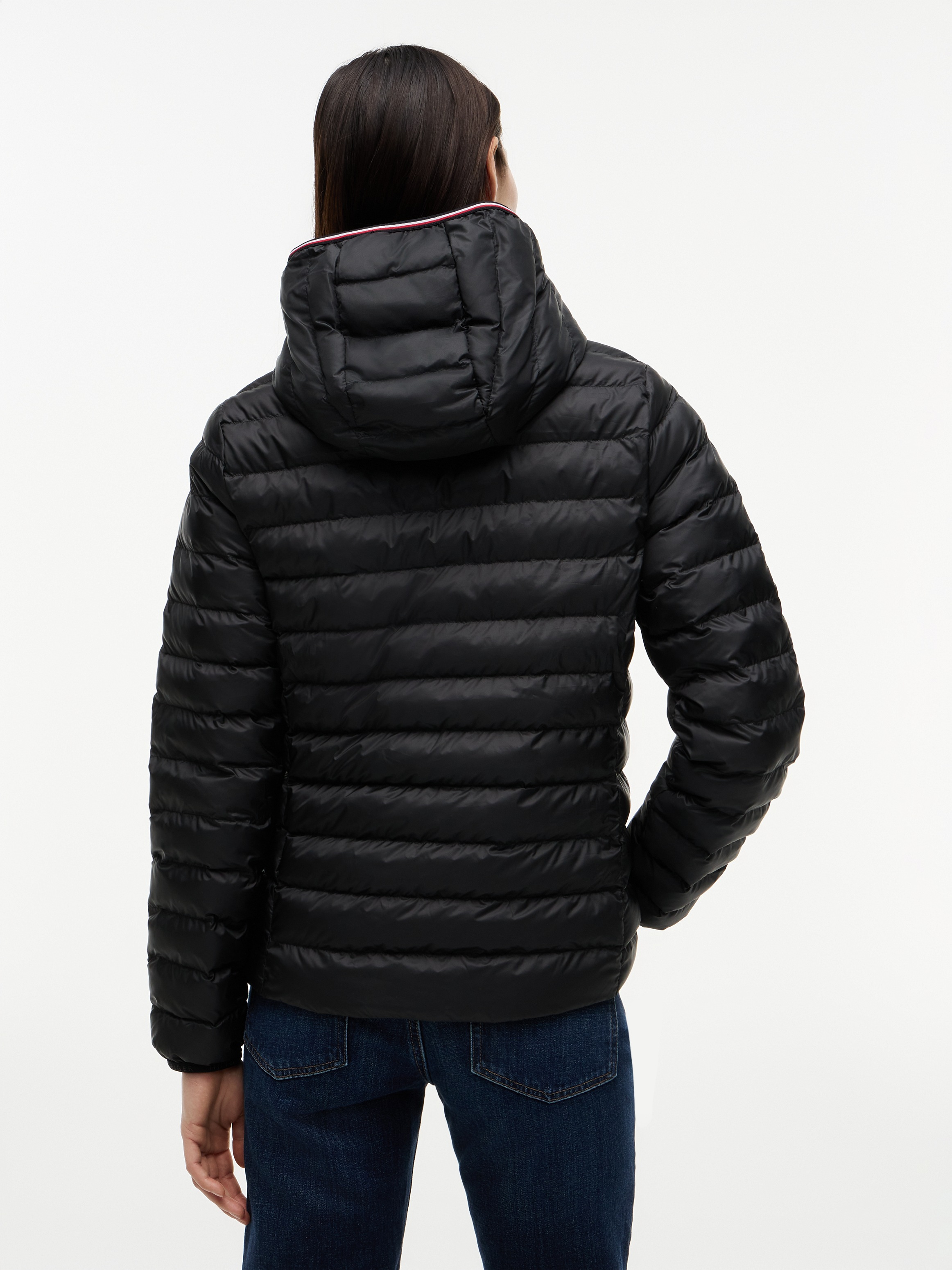 Tommy Hilfiger Veste matelassée »LW PADDED GLOBAL STRIPE JACKET« Série Global TH WOMEN,  avec capuche capuche sportive avec Global Stripe