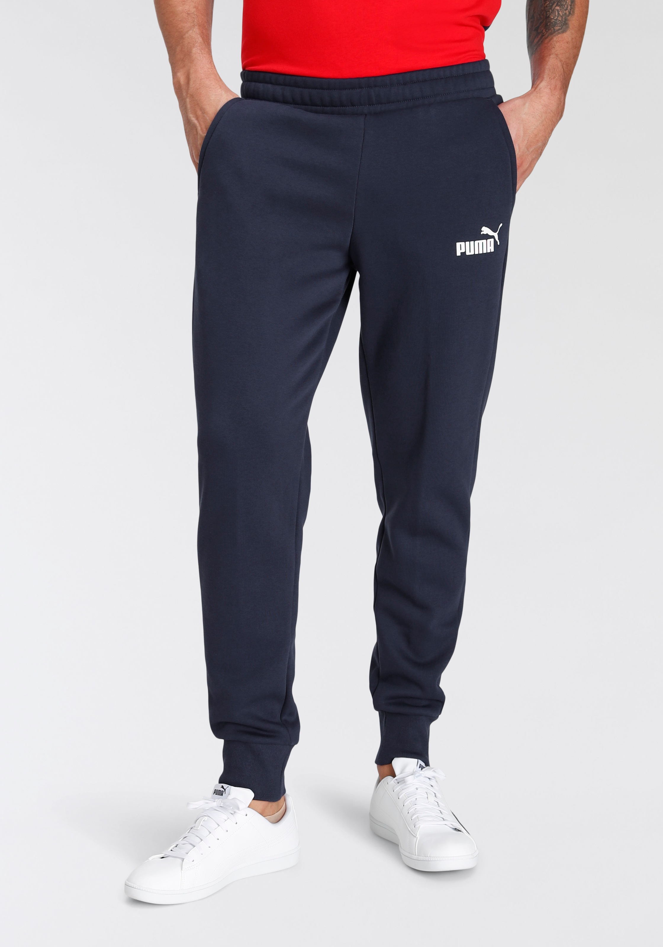 PUMA Trainingshose »ESS LOGO PANTS FL CL«