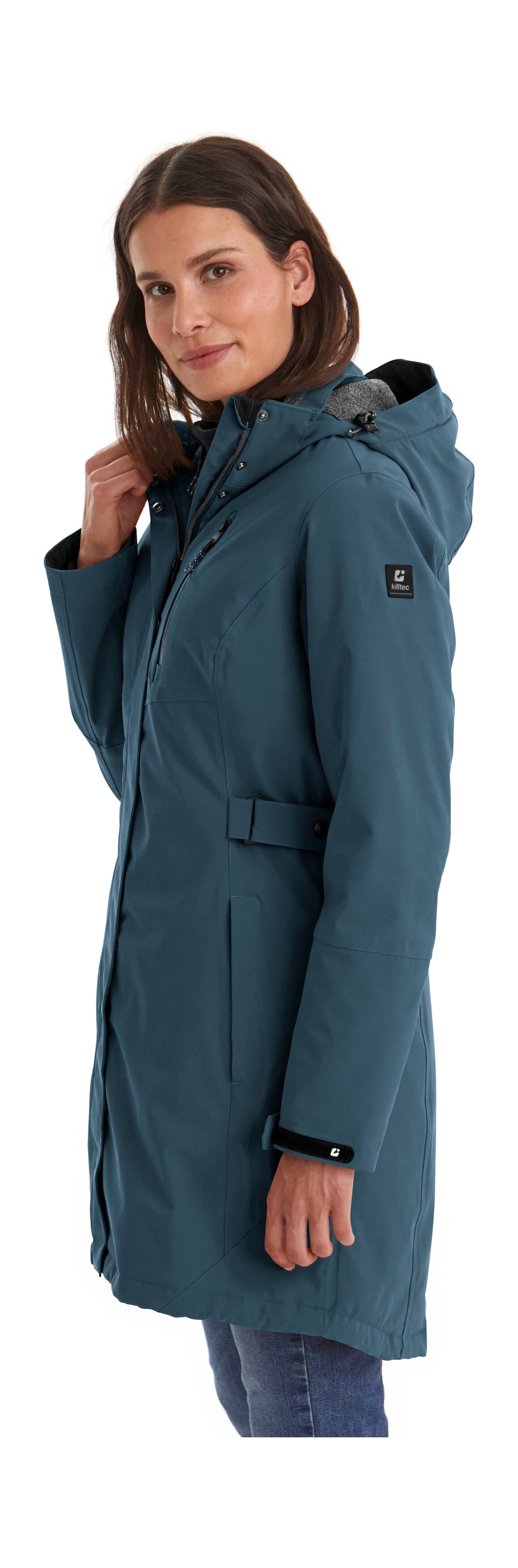 Killtec Parka »KOW 165 WMN PRK«, Wasser- und winddichter Parka mit Teddyfleece und abnehmbarer Kapuze