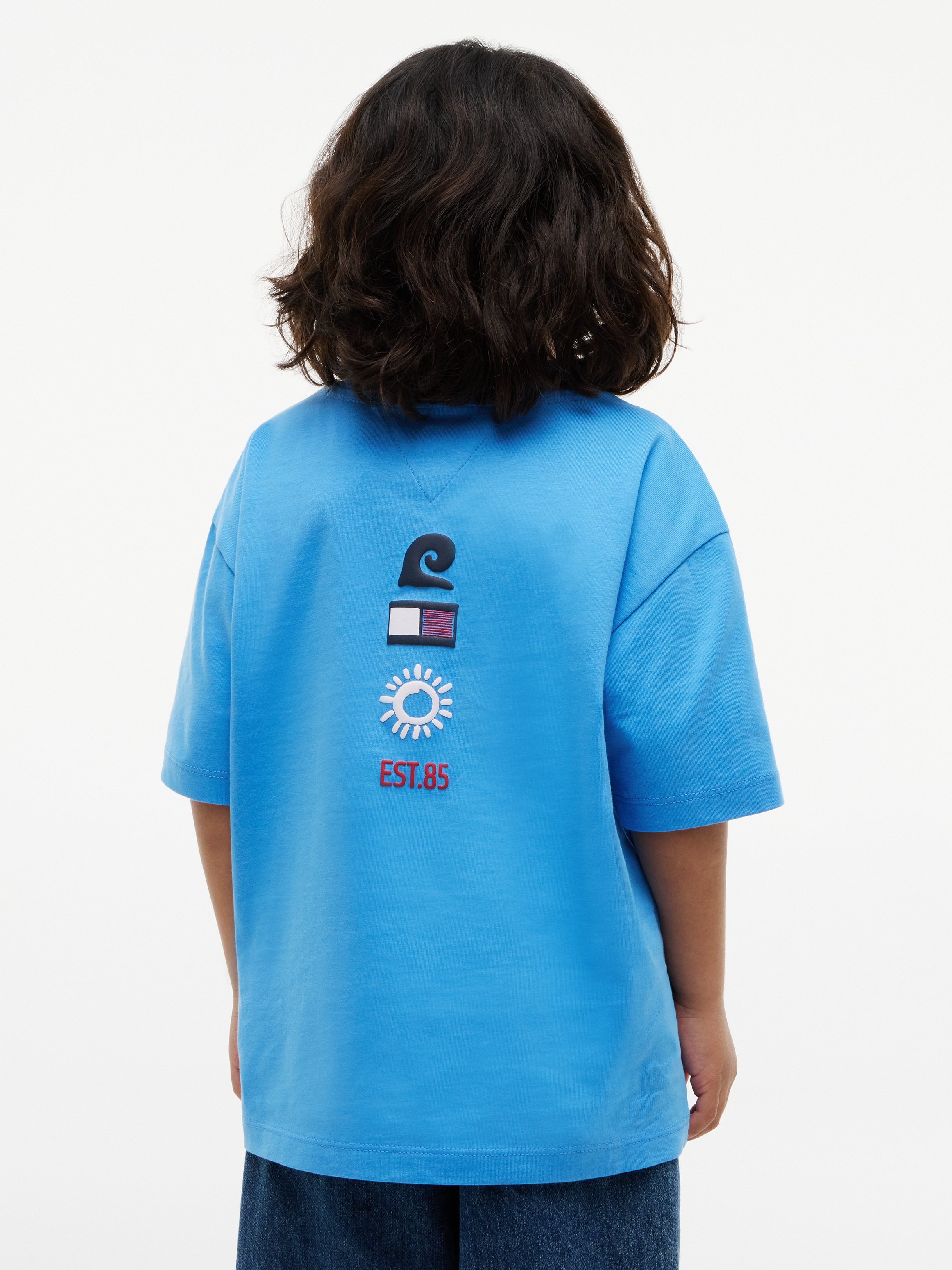 Image of Tommy Hilfiger T-Shirt Rückendruck, Regular Fit, Kinder bis 16 Jahre