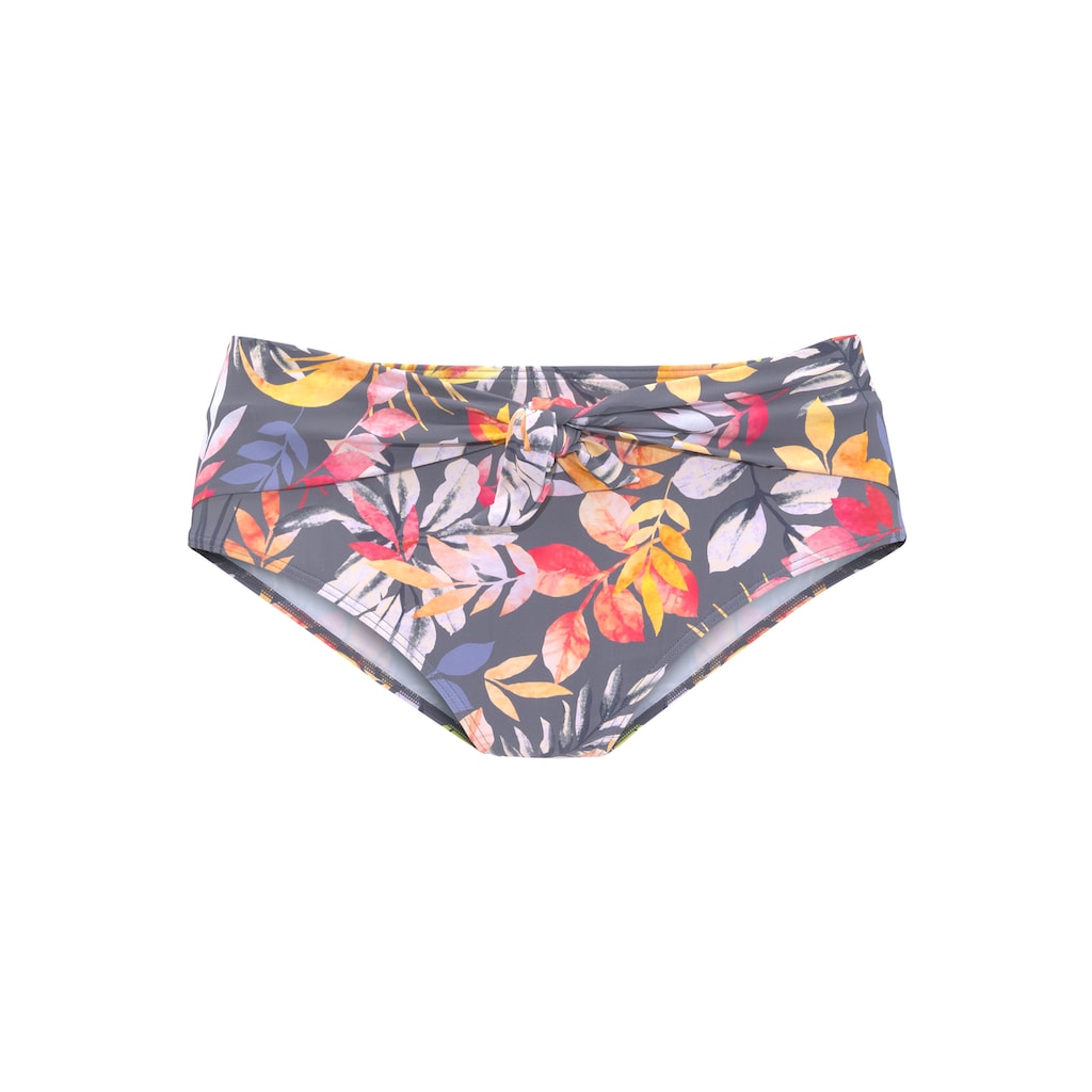 Vivance Highwaist-Bikini-Hose »Leilani«, mit Ziergürtel vorn