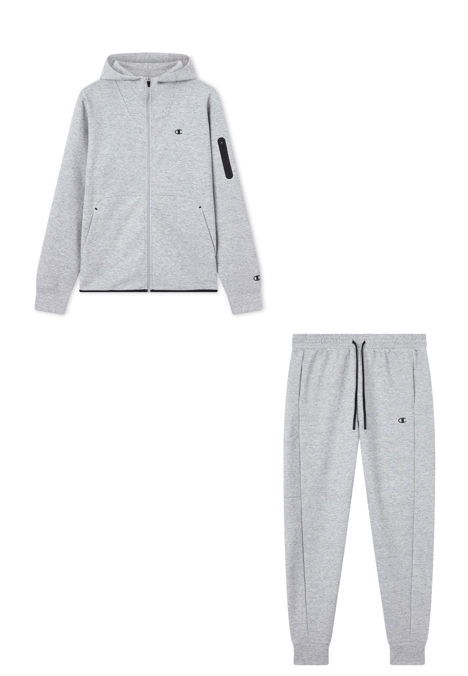 Champion Jogginganzug »SPORTWEAR ZIP-UP HOODIE SWEATSUIT Slim Fit« 2 zweiteiliges Set, Slim Fit Schnitt, aus Baumwolle und Polyester