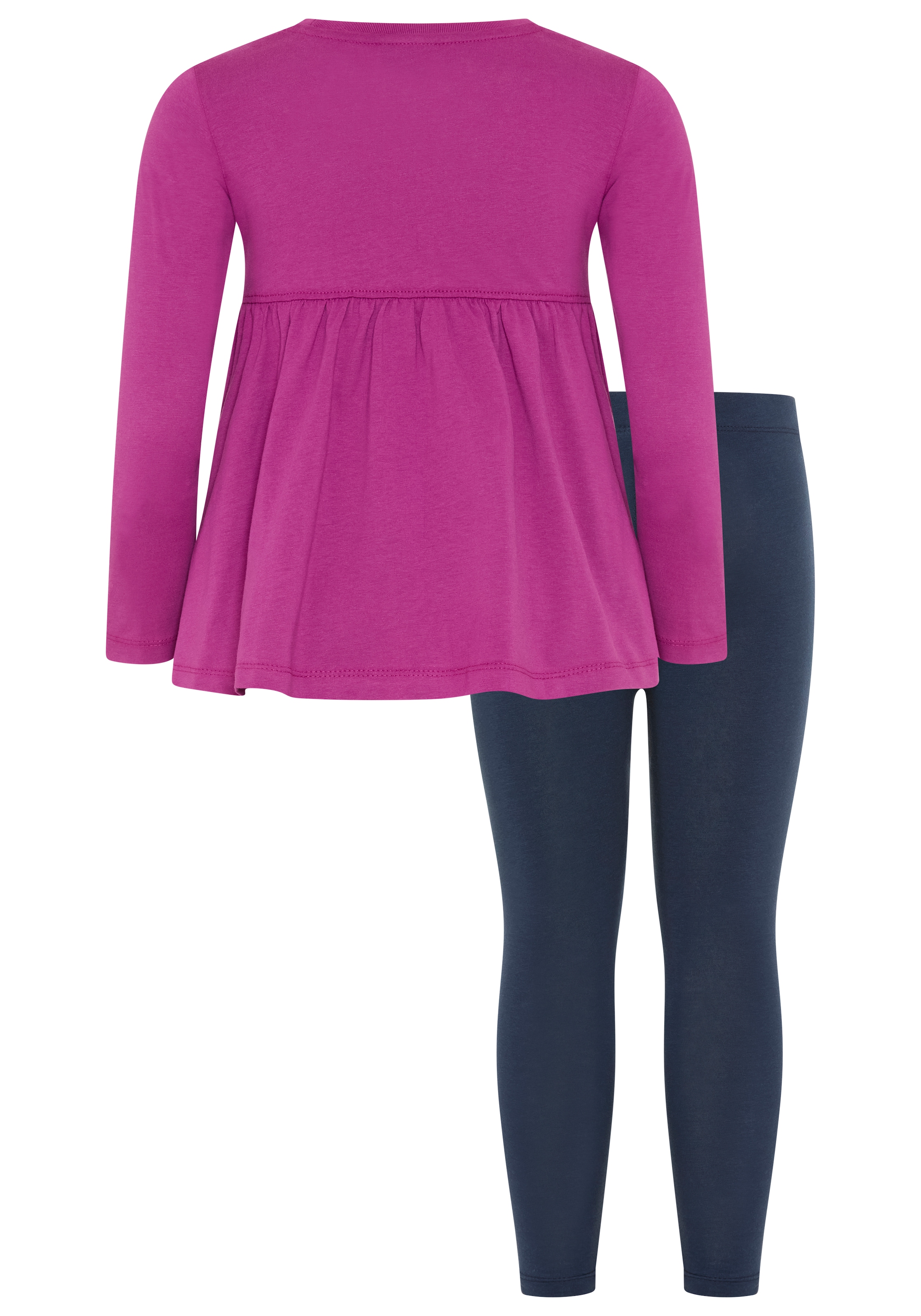 KIDSWORLD T-shirt à manches longues & leggings »2tlg. Set Shirt + Leggings mit schöner Paillettenapplikation« Ensemble, 2, 2 tenue adorable pour petites filles