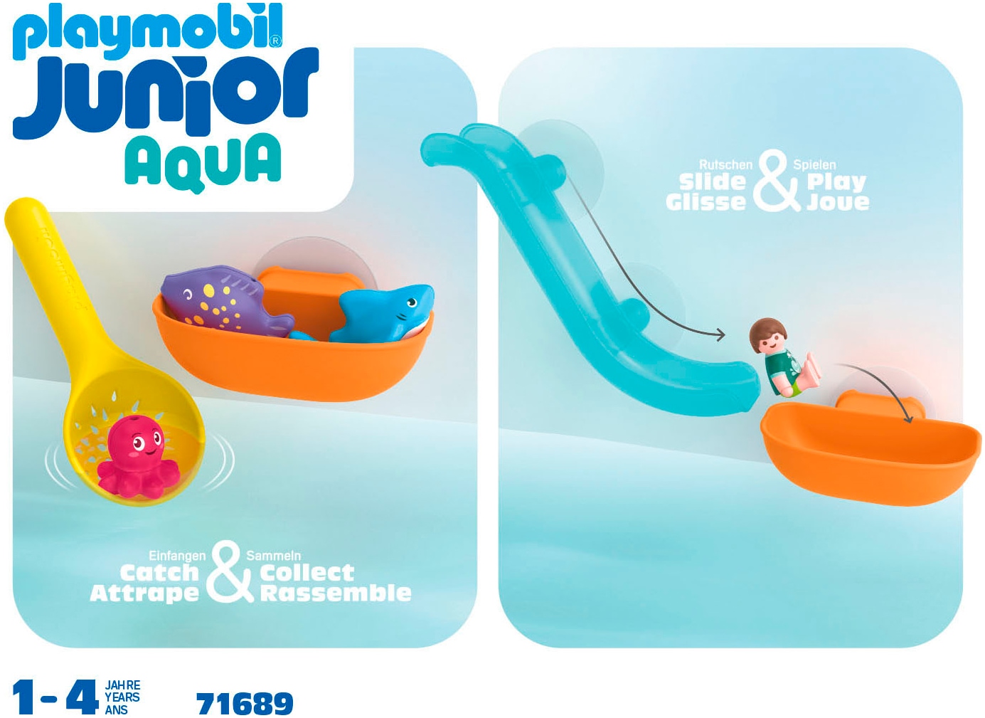 Playmobil® Jeu de construction »Fangspass mit Meerestierchen (71689), JUNIOR« fabriqué en Europe