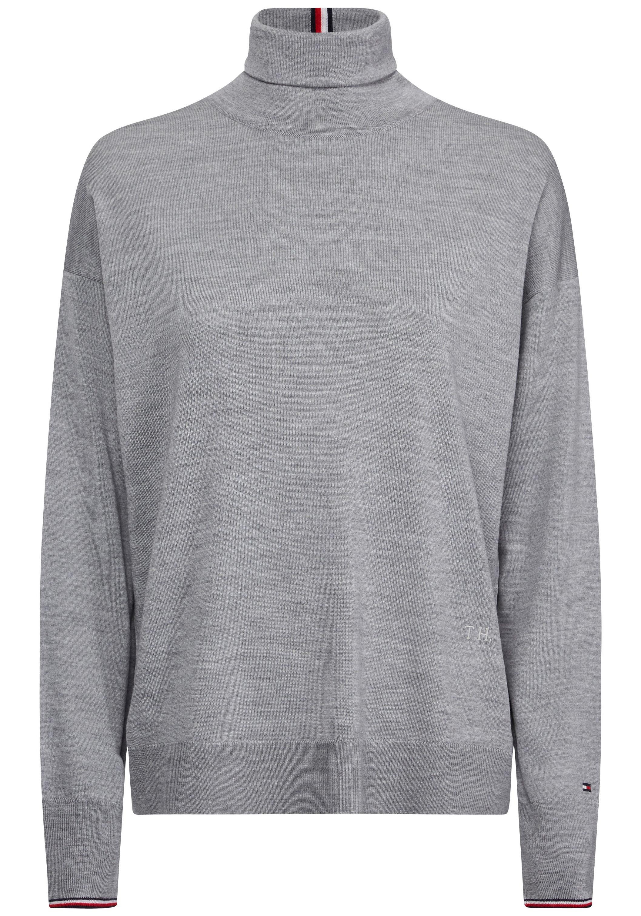 Image of TOMMY HILFIGER Rollkragenpullover, mit Tommy-Streifen an Kragen und Ärmelsaum bei Ackermann Versand Schweiz