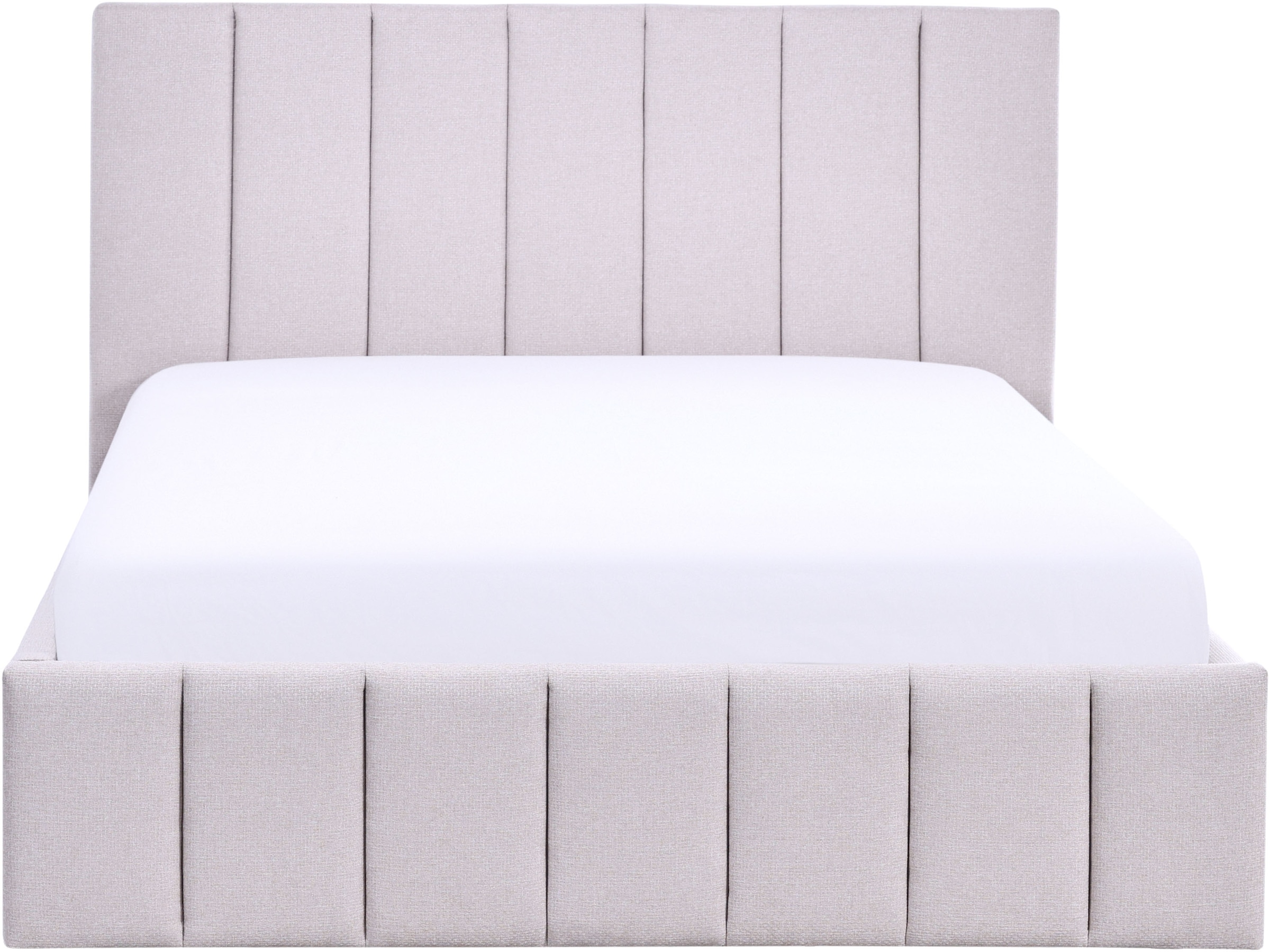 Home affaire Lit rembourré »MANTEIGAS, Familienbett mit hochwertigem Strukturstoff« surface de couchage 120x200 et 240x200 cm, sans sommier à lattes ni matelas