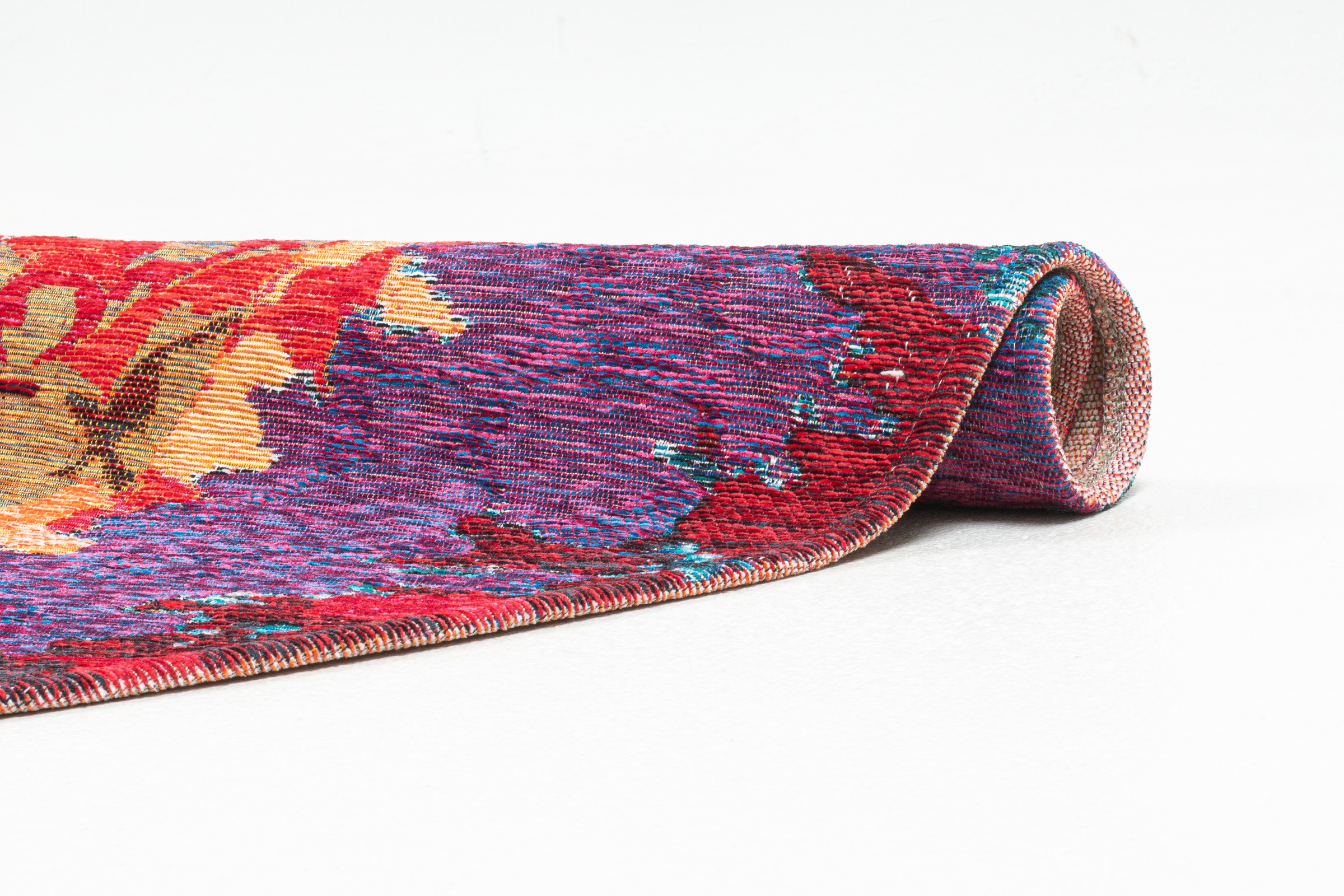 Sansibar Teppich »Keitum 008« rund 3 mm Höhe Flachgewebe, modernes Design, Motiv Gläser & gekreuzte Säbel