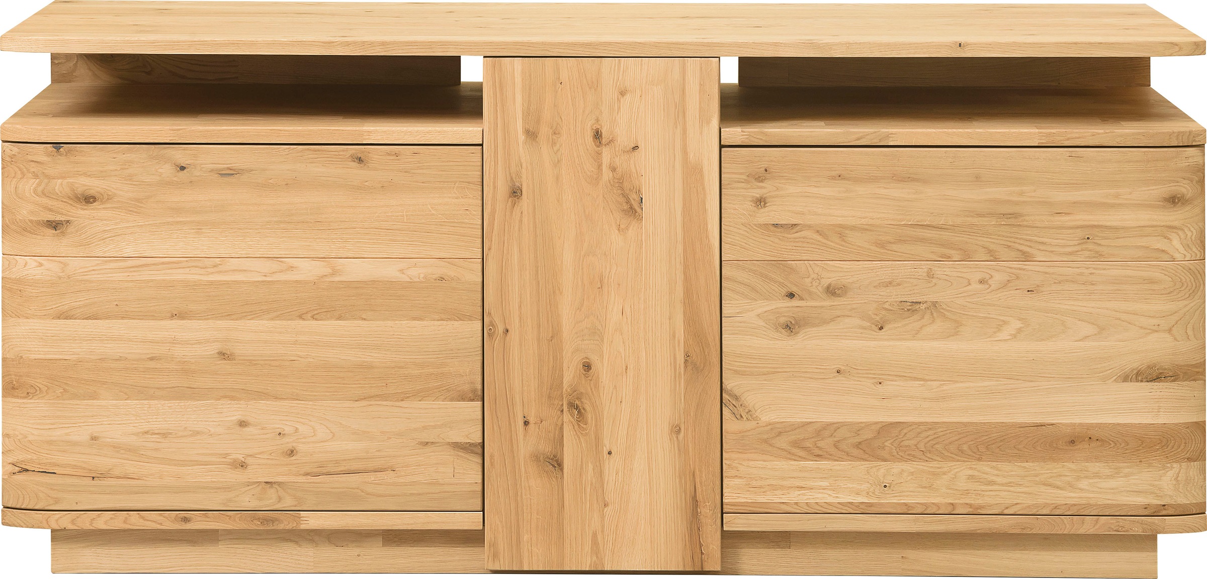 Image of andas Lowboard »Milton«, aus massivem Eichenholz, mit einer Push-To-Open-Funktion, mit einer praktischen Kabeldurchführung, Breite 150 cm bei Ackermann Versand Schweiz