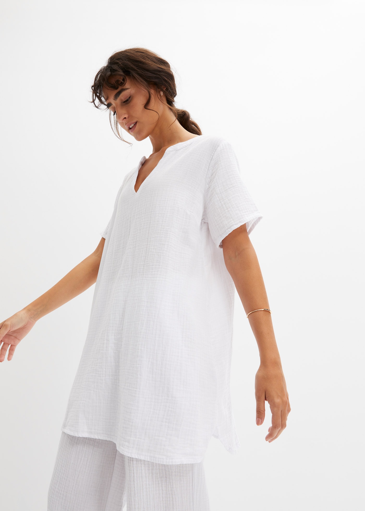 Image of bonprix Longtunika für entspannten Look, Regular Fit, Kurzarm-Design