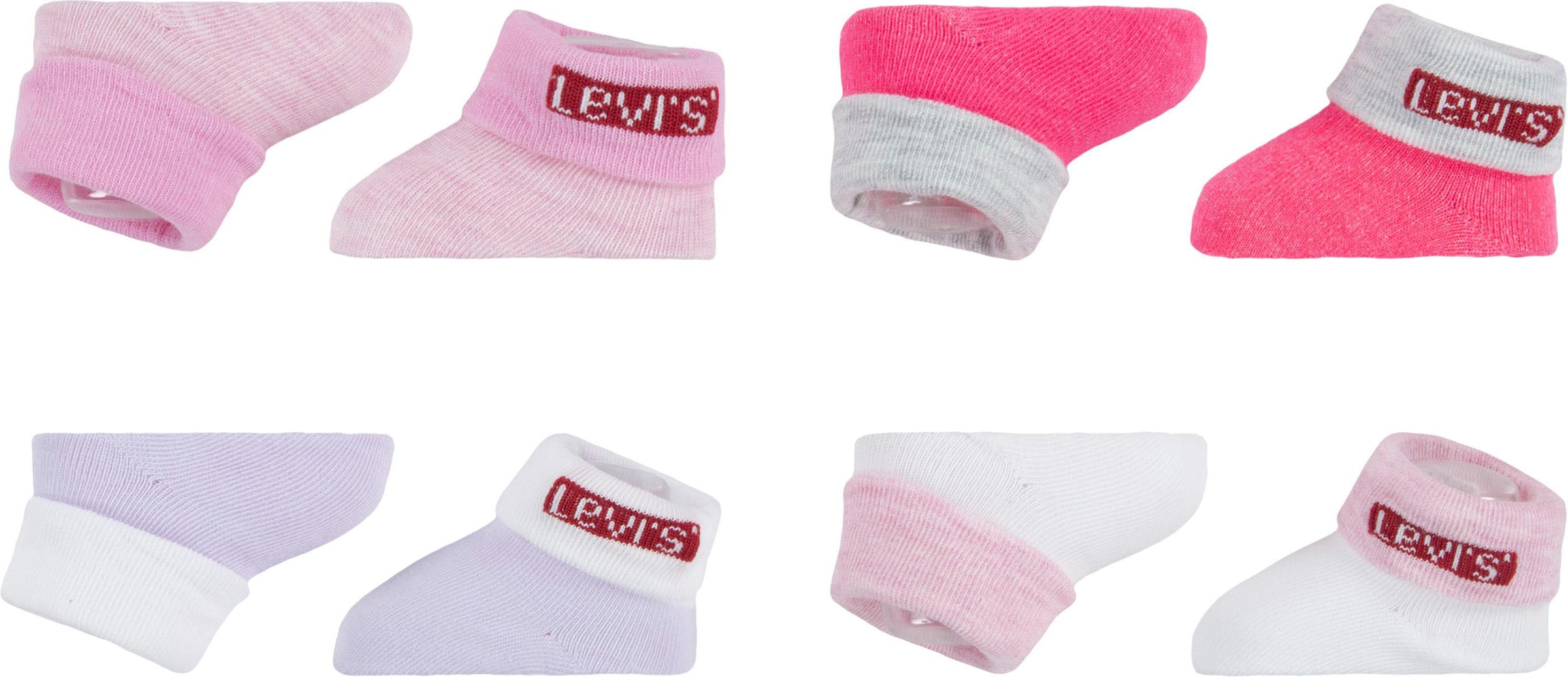 Image of Levis Kids Socken "4PK Red Tab Bootie" 8 Stk. tlg. UNISEX