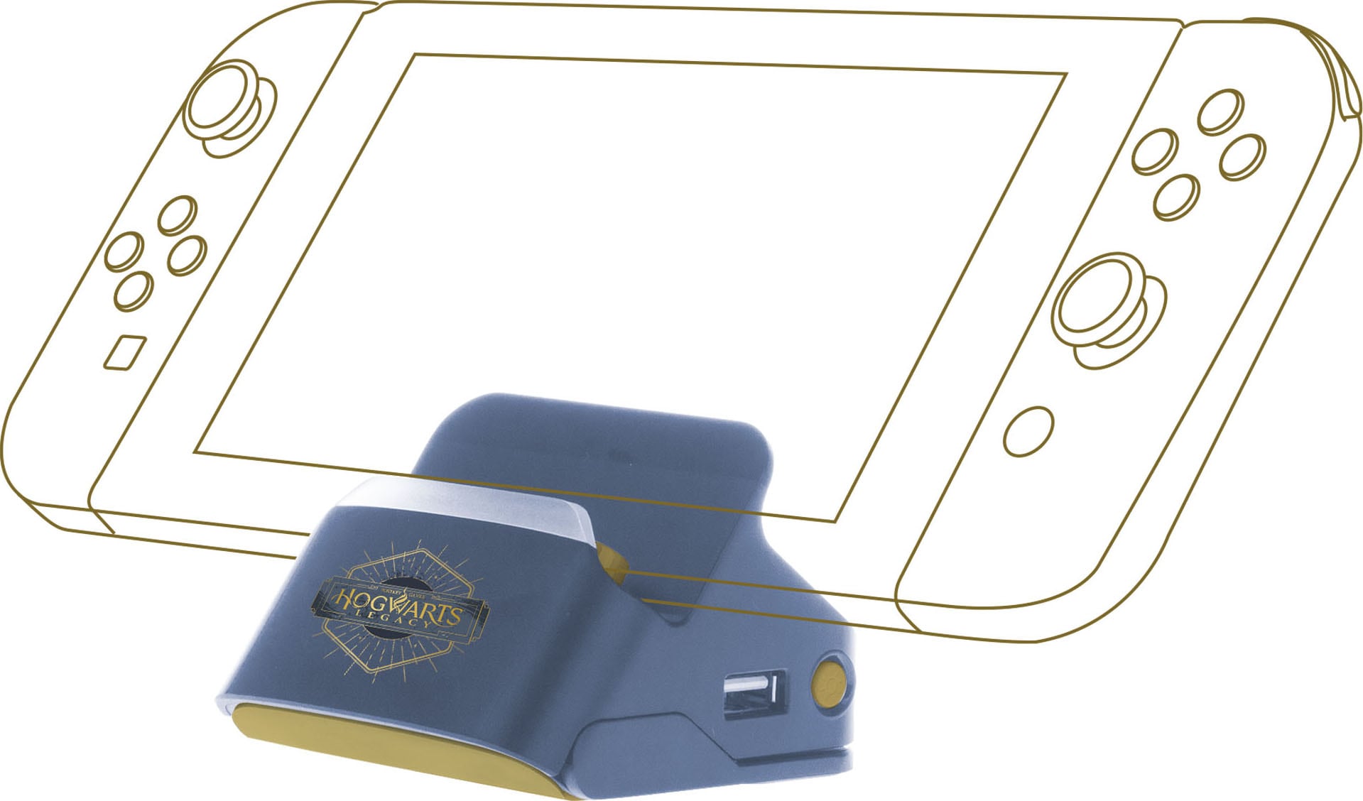 Freaks and Geeks Zubehör Nintendo »Dock & Stand für Switch Controller Hogwarts Legacy logo«