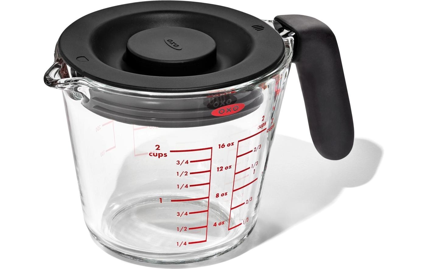 Image of OXO Good Grips Messbecher Glas mit Deckel, 500 ml