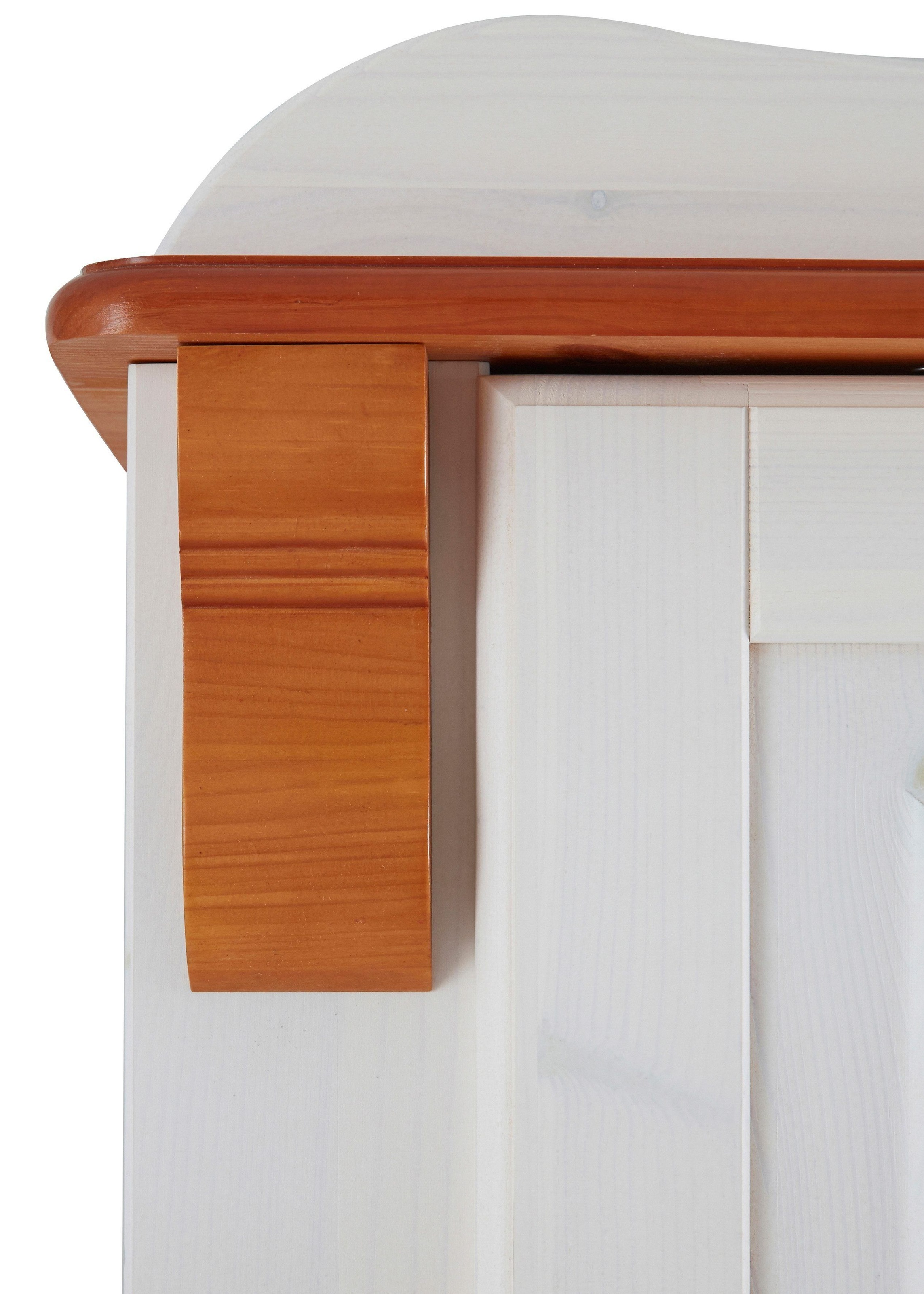 GOODproduct Kleiderschrank »Adele« 4 Breiten: 92/130/169/207  H/T ca. 191/54 cm,  aus massiver Kiefer,Spiegel beim 4-und 5-trg.Schrank, Innenausstattung