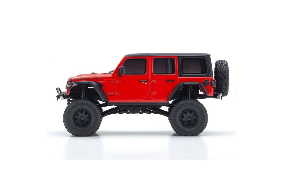 RC-Monstertruck »Kyosho Mini-Z Jeep Wrangler Rubicon, Rot ARTR«, Lackiert