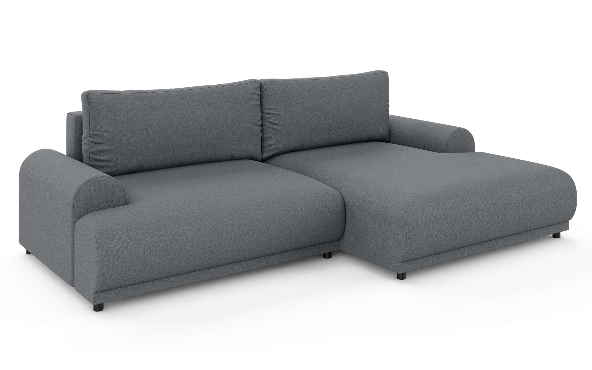INOSIGN Ecksofa »Marsby, mit Bettfunktion und Bettkasten, Masse: B/H/T 242/65/145 cm«, L-Form mit Wellenunterfederung, Recamiere links oder rechts bestellbar