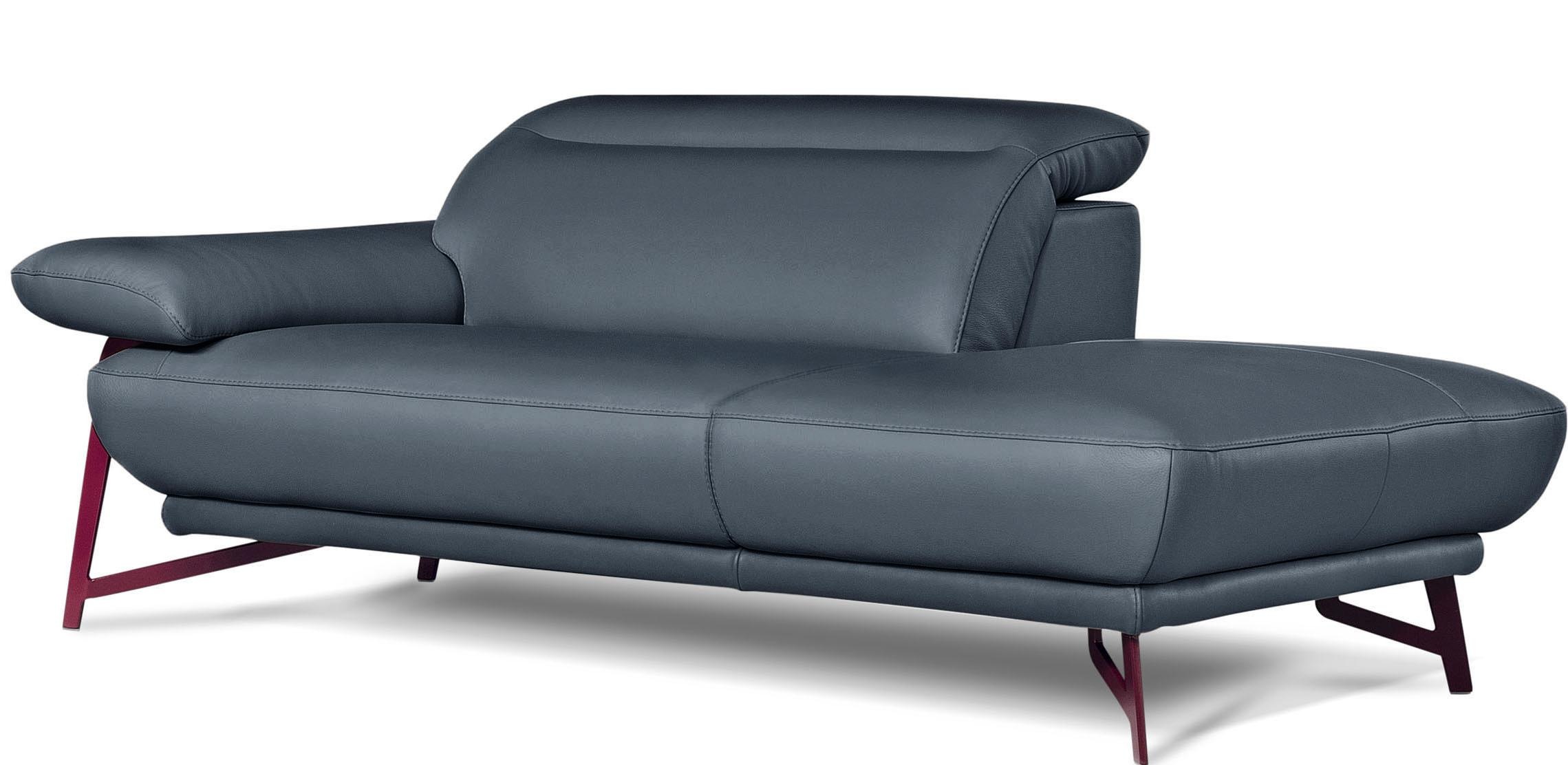 Egoitaliano Polstergarnitur »Anais, Design mit hohem Sitzkomfort für mehr Bequemlichkeit«, Set: bestehend aus Sofa und Ottomane, inkl. Kopfteilverstellung